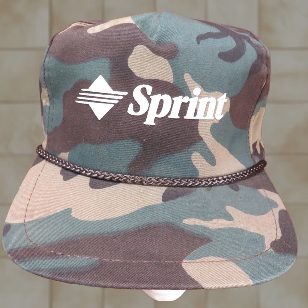 Vintage VINTAGE Hunting Deer Camo Snapback Hat Men One Size Green Old School Sprint Phone Advertising Unworn Size ONE SIZE - 1 Thumbnail