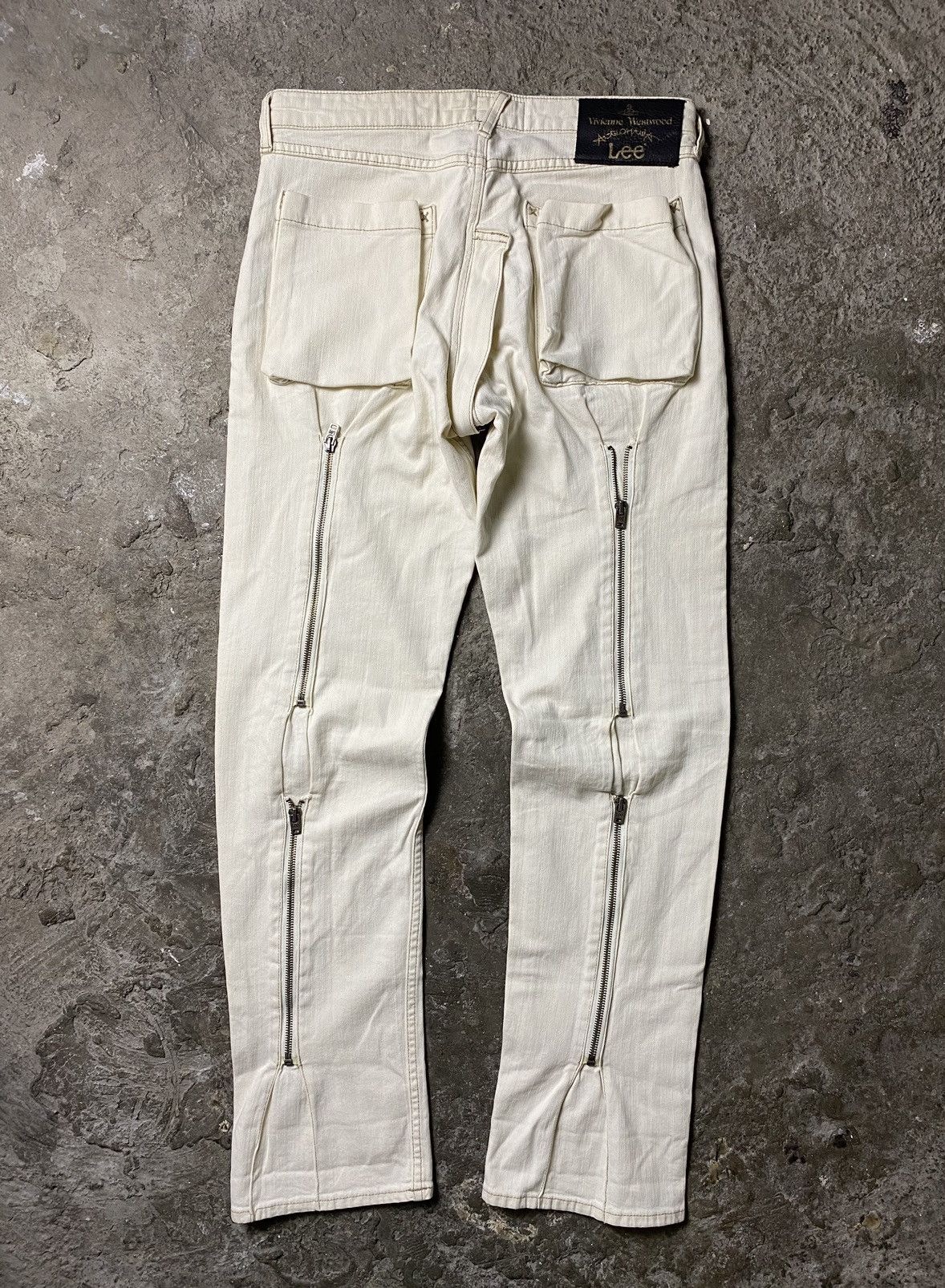 image of Anglomania X Lee Bondage Denim in White/Cream, Men's (Size 30)