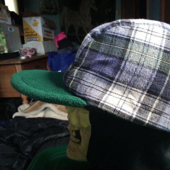 Other Vintage Croakies Jackson Hole Plaid Fleece Hat Cap Winter Size ONE SIZE - 2 Thumbnail