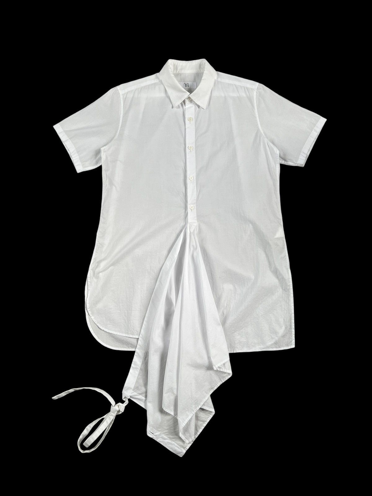 Yohji Yamamoto Archive 1990 Y’s Runaway Asymmetrical Button Shirt Size US M / EU 48-50 / 2 - 5 Thumbnail