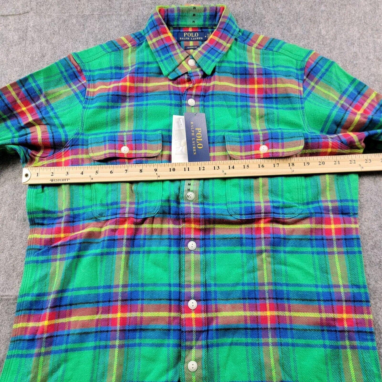 Polo Ralph Lauren Polo Ralph Lauren Classic Fit Plaid Flannel Button Up Shirt Size US M / EU 48-50 / 2 - 6 Thumbnail