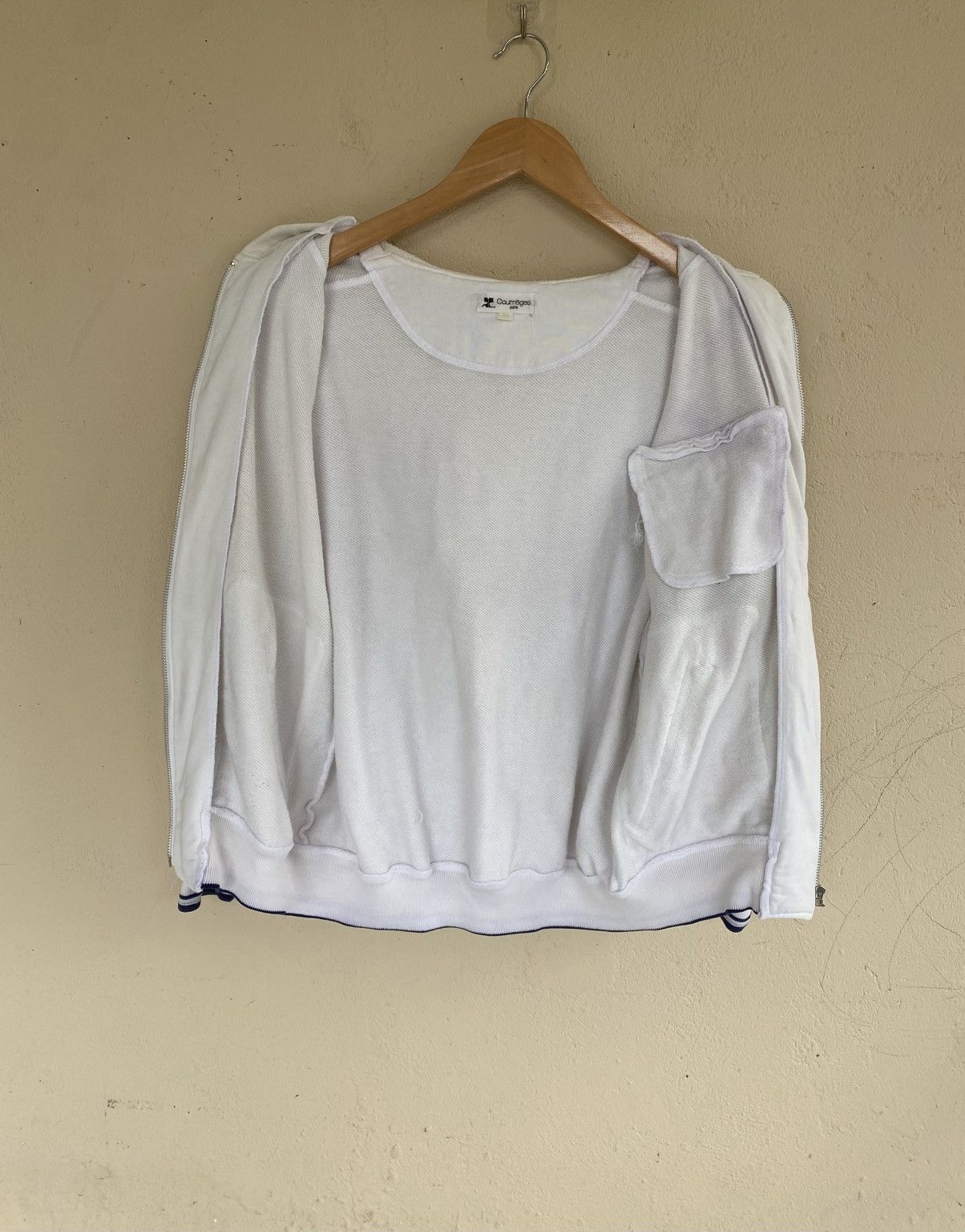 Courreges Vintage Courrreges Zip Up Hoodie Size US M / EU 48-50 / 2 - 3 Thumbnail