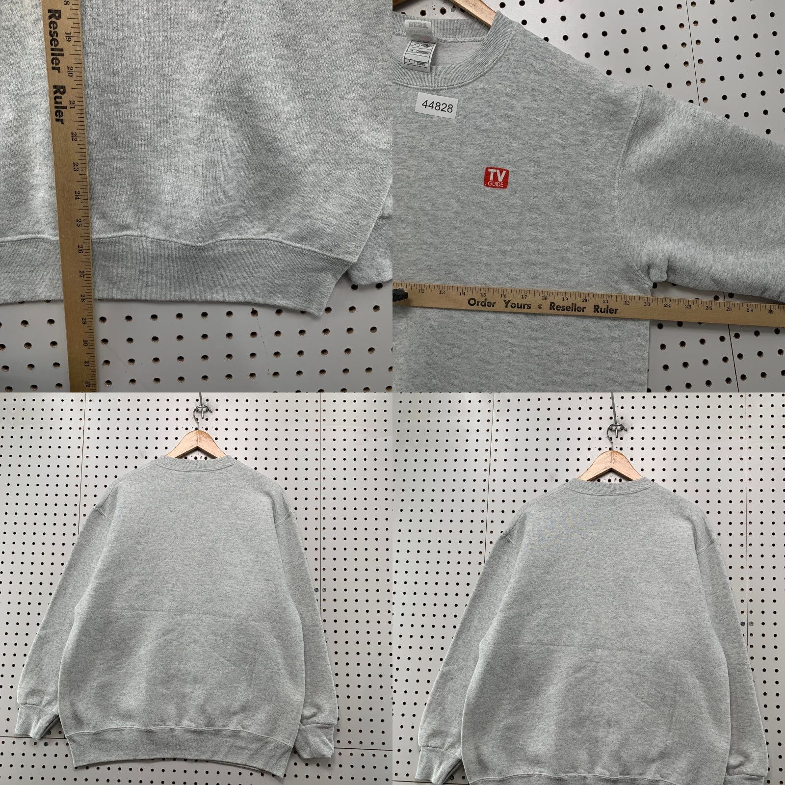 Fruit Of The Loom VINTAGE TV Guide Sweatshirt Mens Large Gray Crewneck Fleece DAD Cyber Punk Size US L / EU 52-54 / 3 - 8 Thumbnail