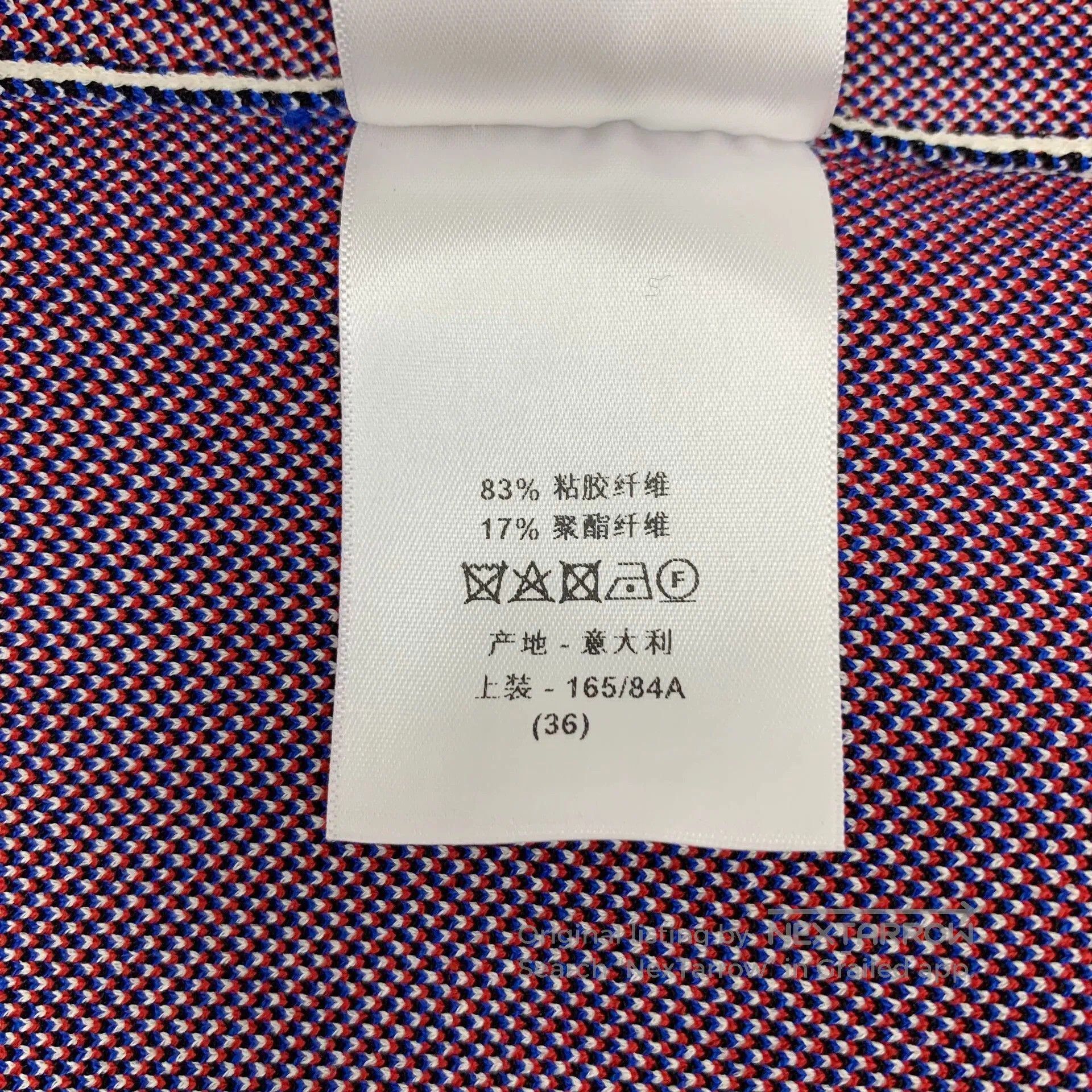 Dior christian dior striped half-zip short sleeve top. Size US XS / EU 42 / 0 - 7 Thumbnail