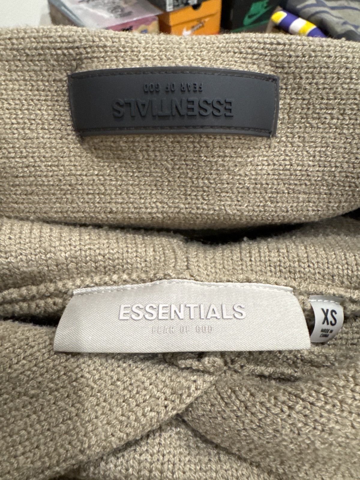 Fear of God Fear of God Essentials Knit Hoodie “Oak” Size US XS / EU 42 / 0 - 5 Thumbnail