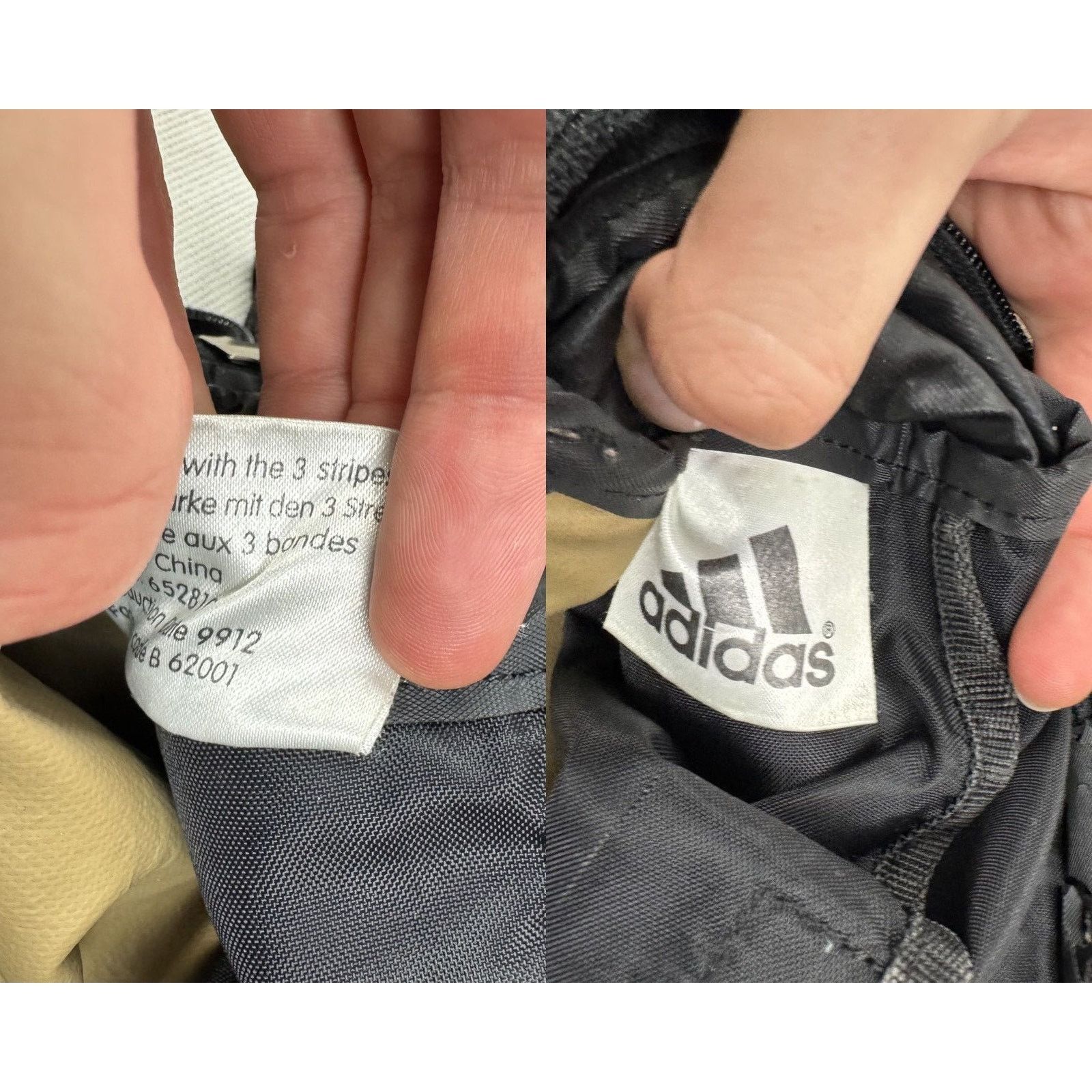 Adidas Vintage Adidas Men's Black Beige Crossbody Strap Sling Bag Size ONE SIZE - 2 Thumbnail