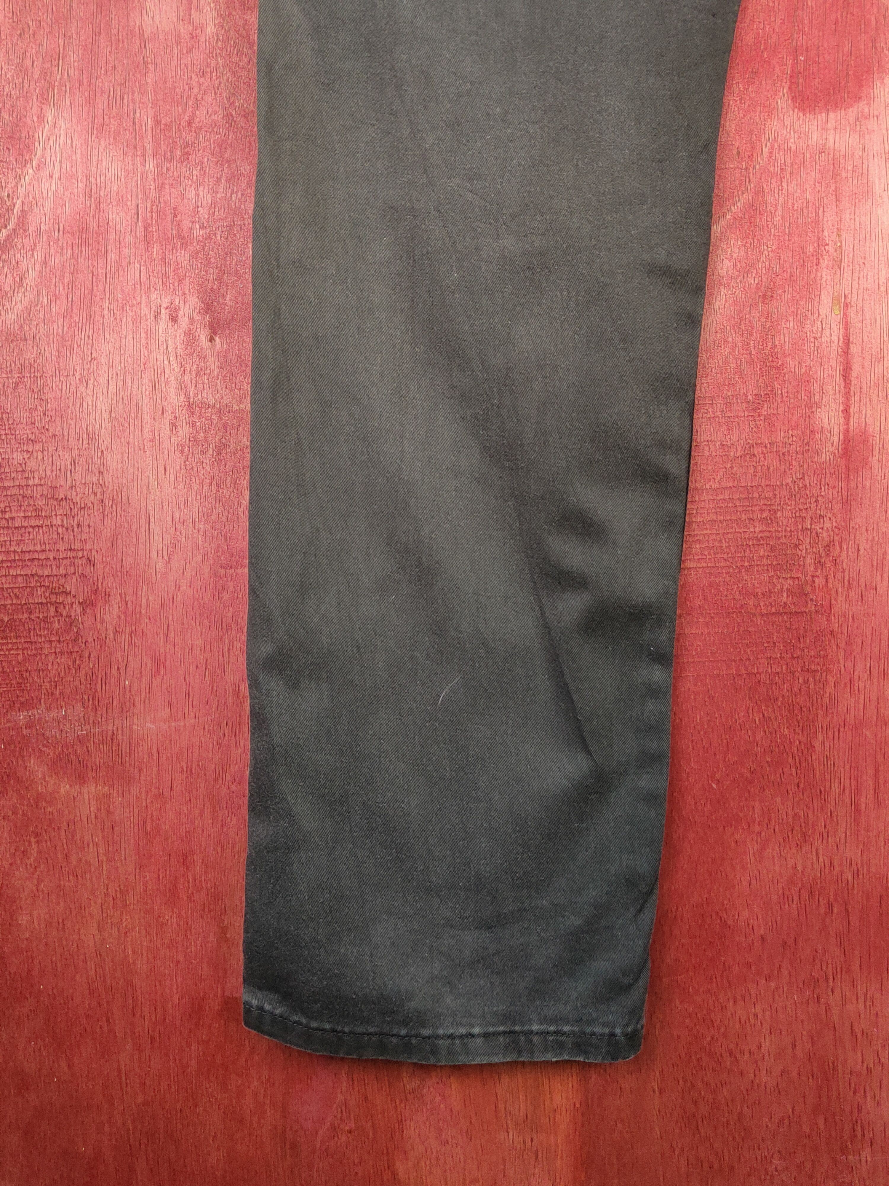 Japanese Brand Levis Blue Black distressed faded ripped Casual Pants #S1330 Size US 33 - 9 Thumbnail
