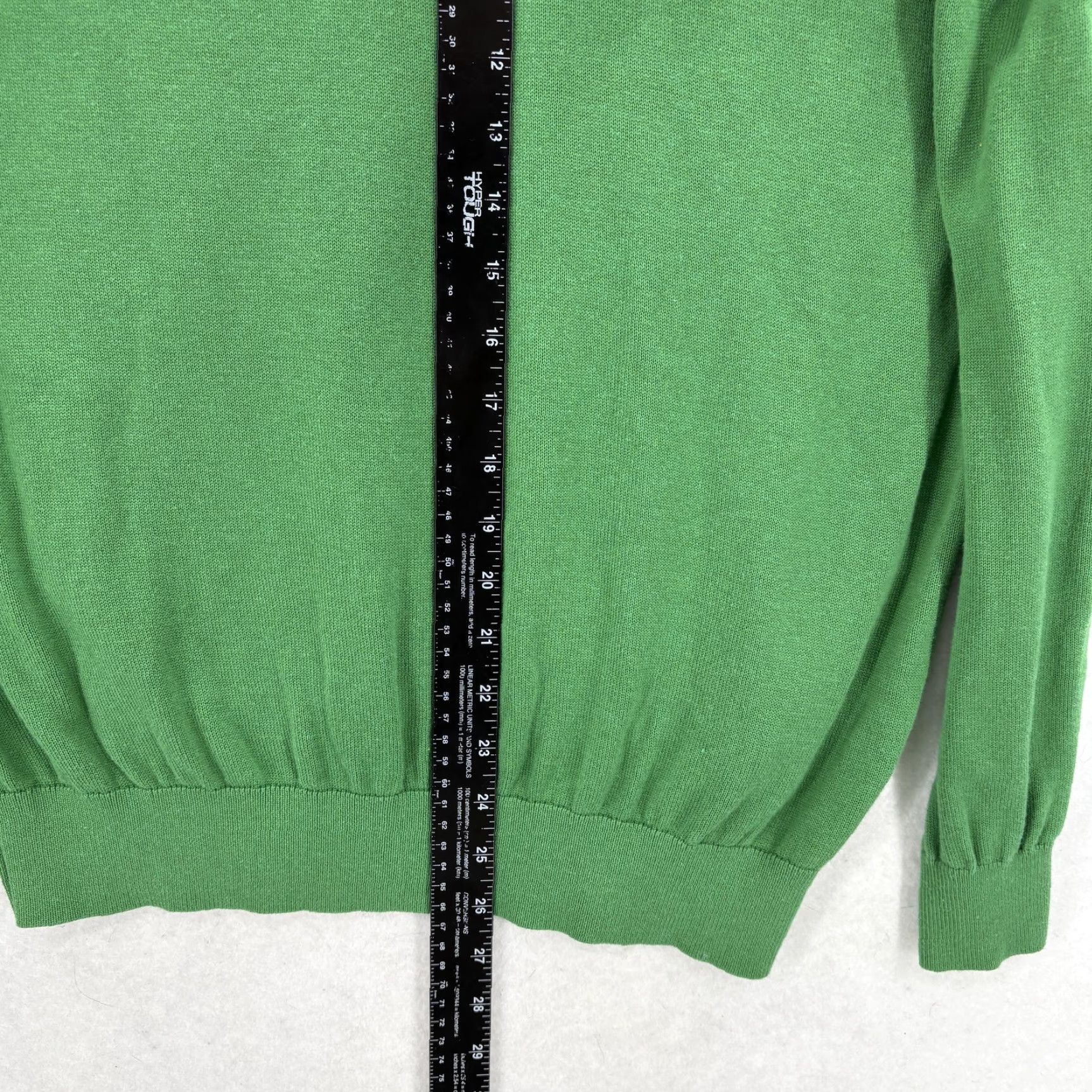 Vintage Sugarhill Brighton Sweater Womens 8 Green Rainbow Stripe Crew Neck Knit Jumper Size M / US 6-8 / IT 42-44 - 5 Thumbnail