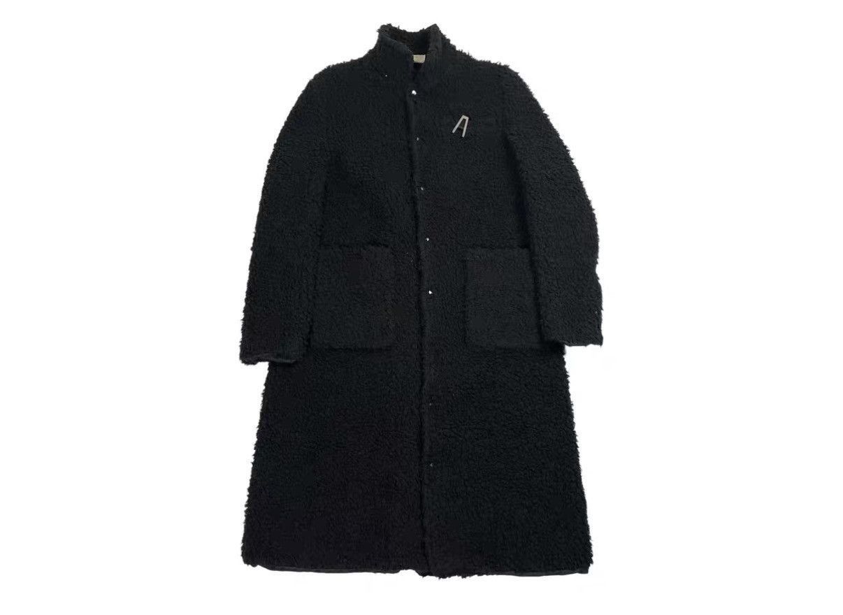 1017 ALYX 9SM Black Longline Textured Fleece Coat Size US M / EU 48-50 / 2 - 1 Thumbnail