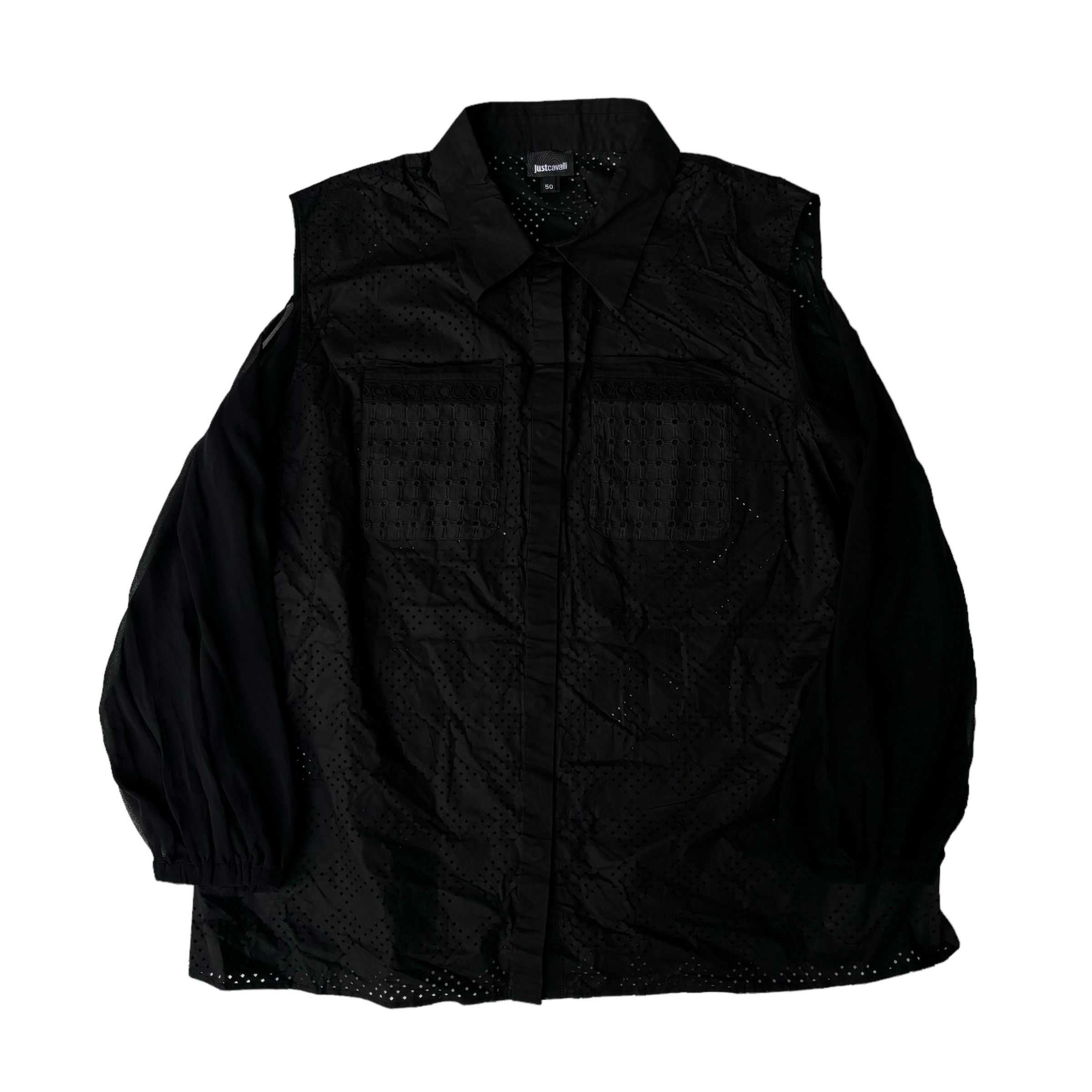 Just Cavalli Just Cavalli Mesh Shirt Size XL / US 12-14 / IT 48-50 - 1 Thumbnail