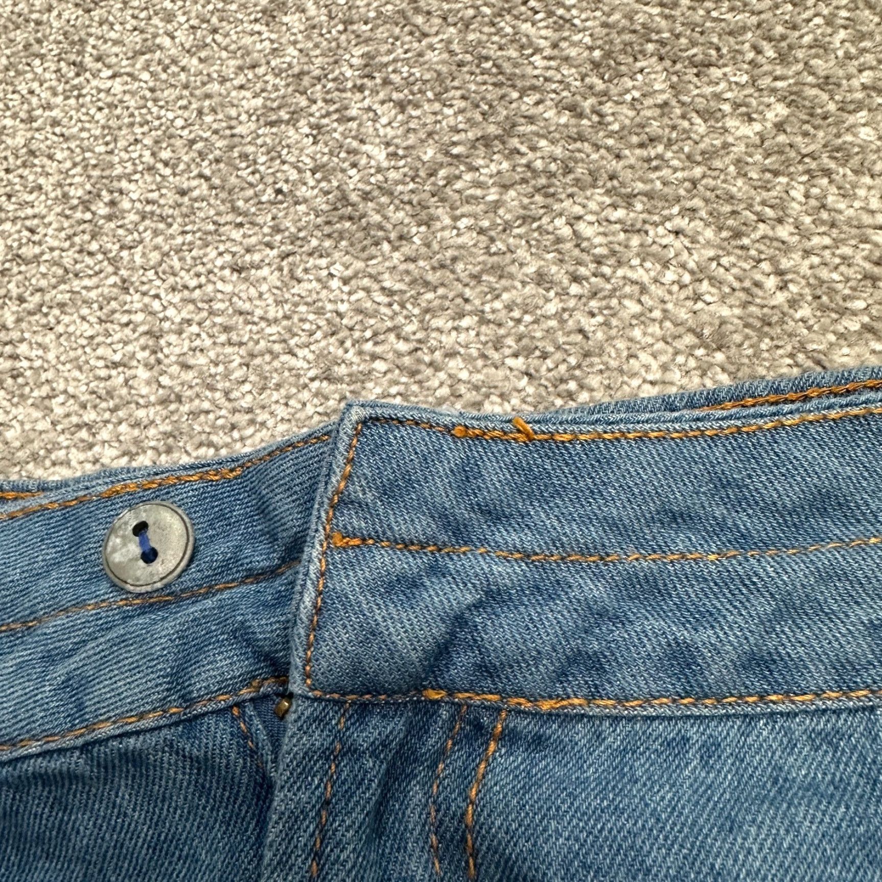 Vintage Woman Within Denim Jeans Womens 18WP Blue Straight Casual NWOT 38x28 Size 40" / US 18 - 5 Thumbnail