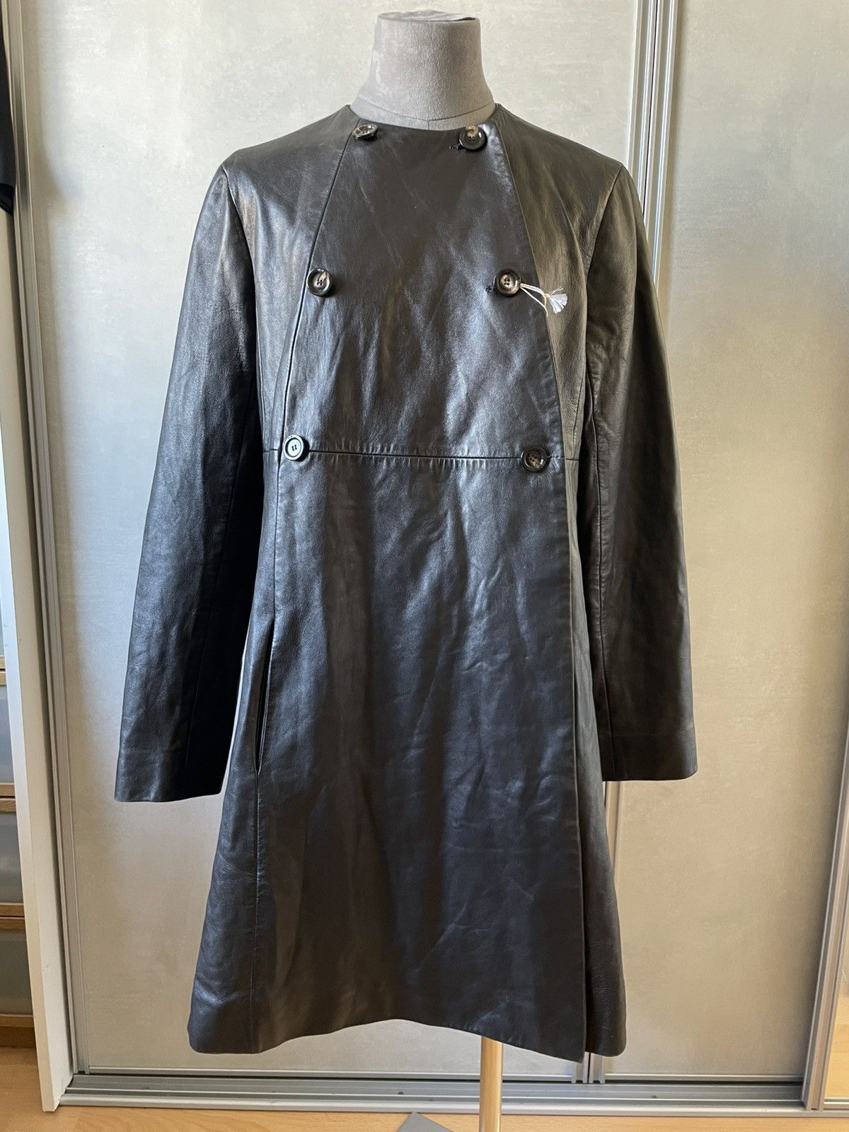 Dior CHRISTIAN DIOR LEATHER COAT JACKET Size S / US 4 / IT 40 - 1 Thumbnail