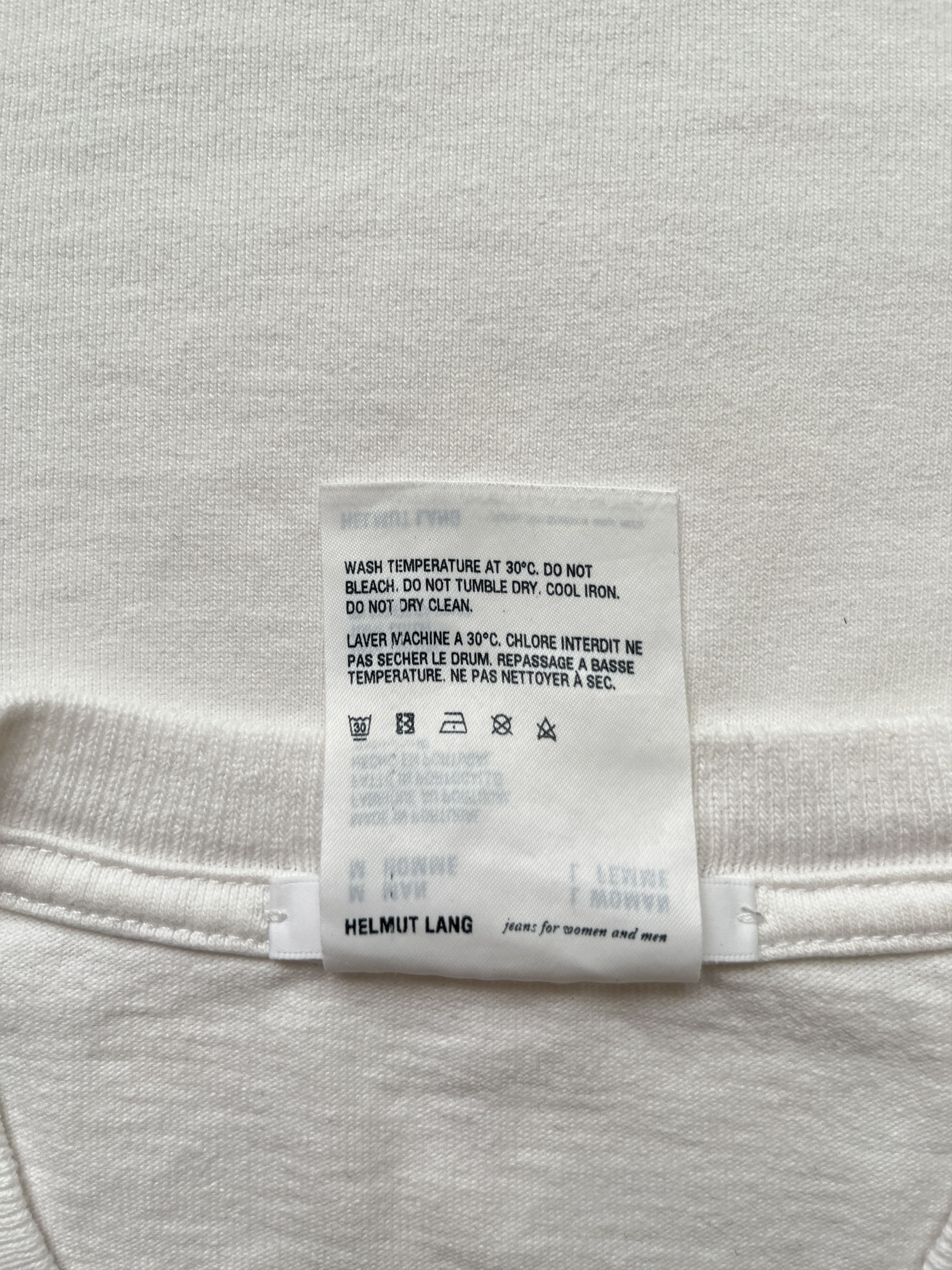Helmut Lang ⚡️QUICK SALE⚡️ Helmut Lang In Lang We Trust White Tshirt Size US M / EU 48-50 / 2 - 4 Thumbnail