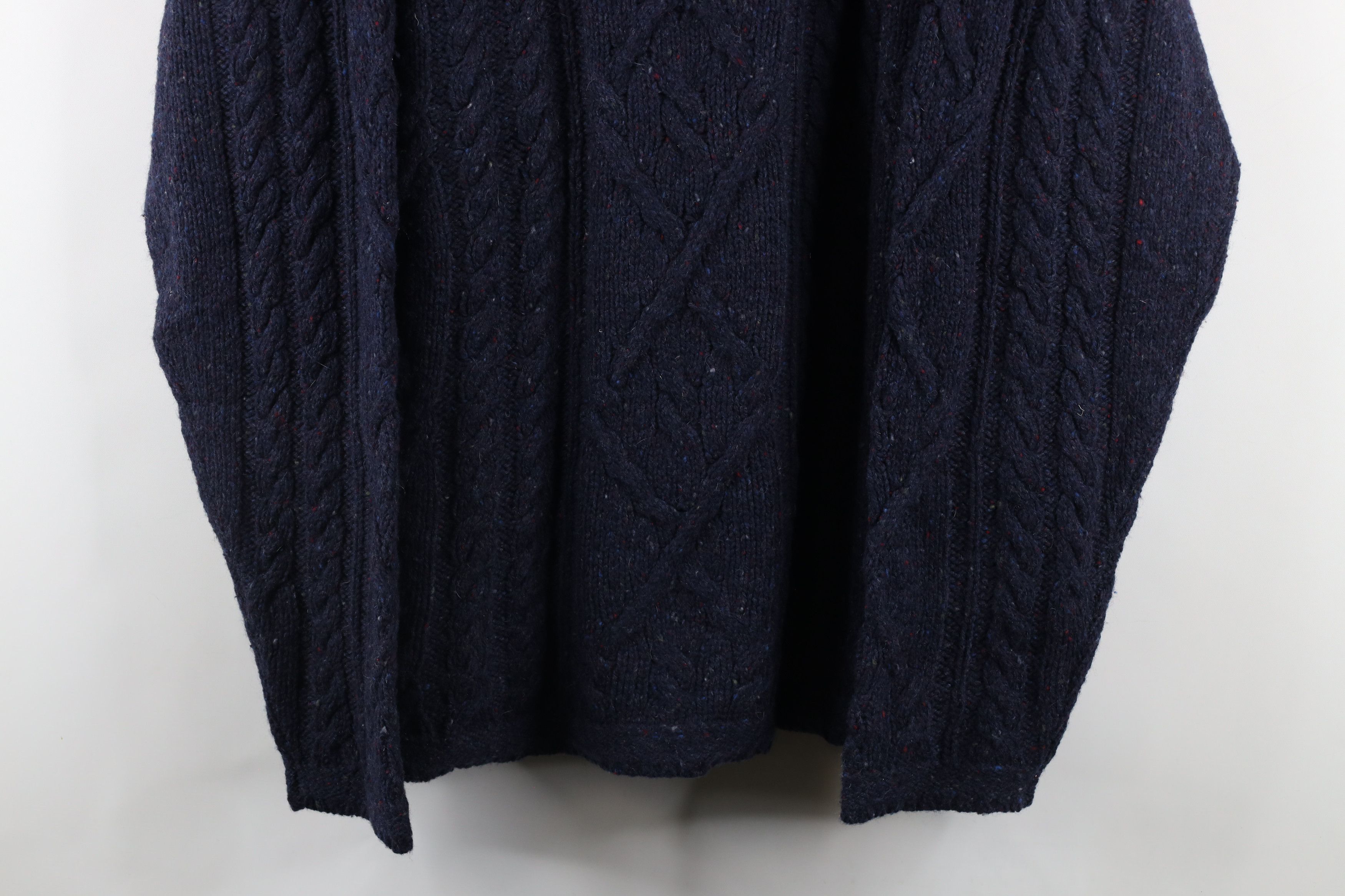 Vintage Vintage 90s Yarn Wool Blend Chunky Knit Fisherman Sweater Size US XL / EU 56 / 4 - 3 Thumbnail