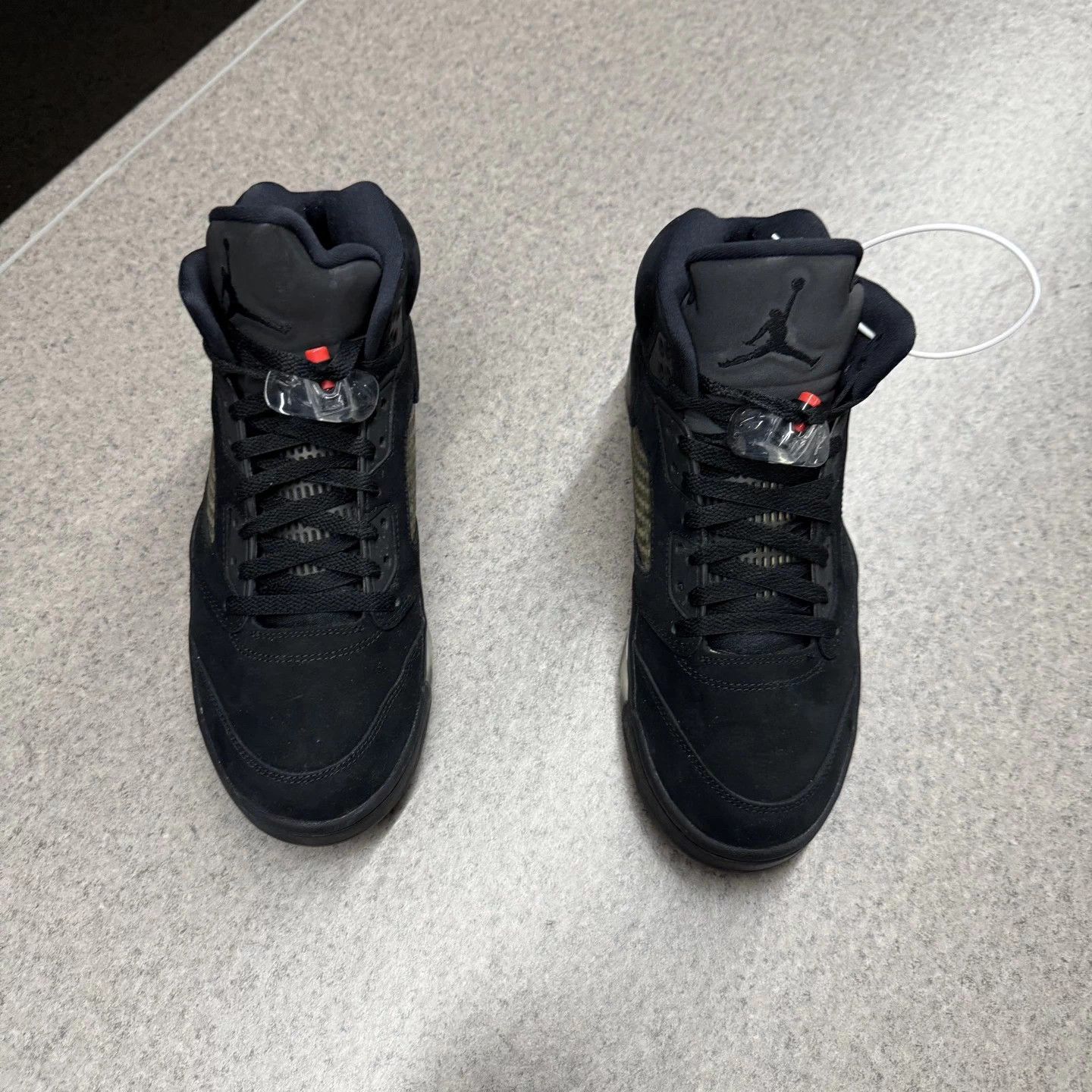 Nike Air Jordan 5 PSG 75 Embroidered Coal Black 43 Size US 10 / EU 43 - 5 Thumbnail