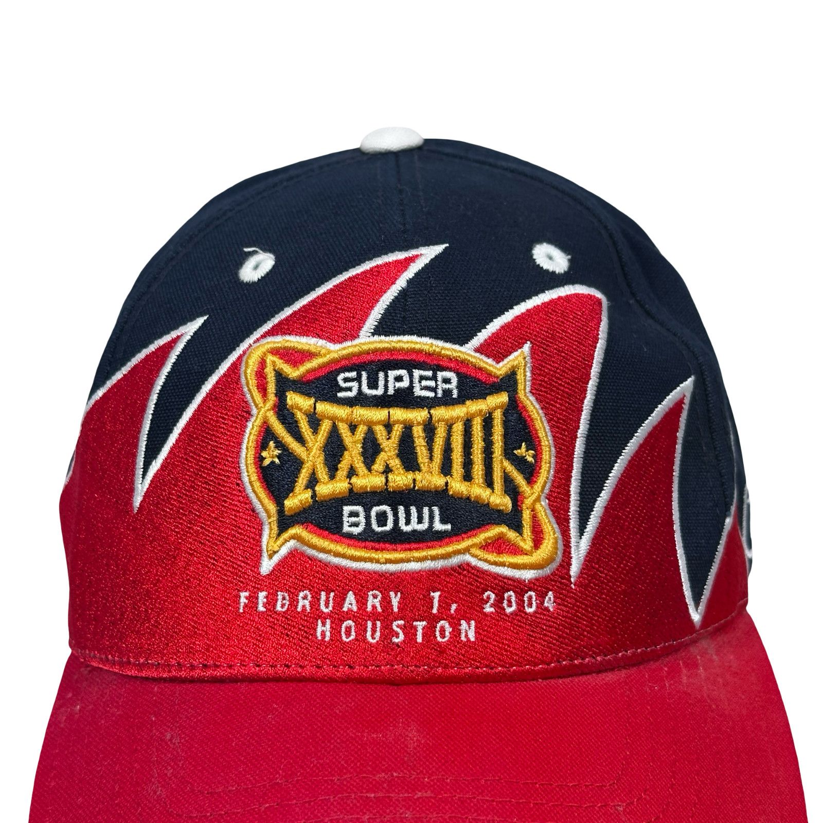 Reebok Vintage 2004 Reebok Super Bowl Patriots Hat Sharktooth Red Size ONE SIZE - 2 Thumbnail