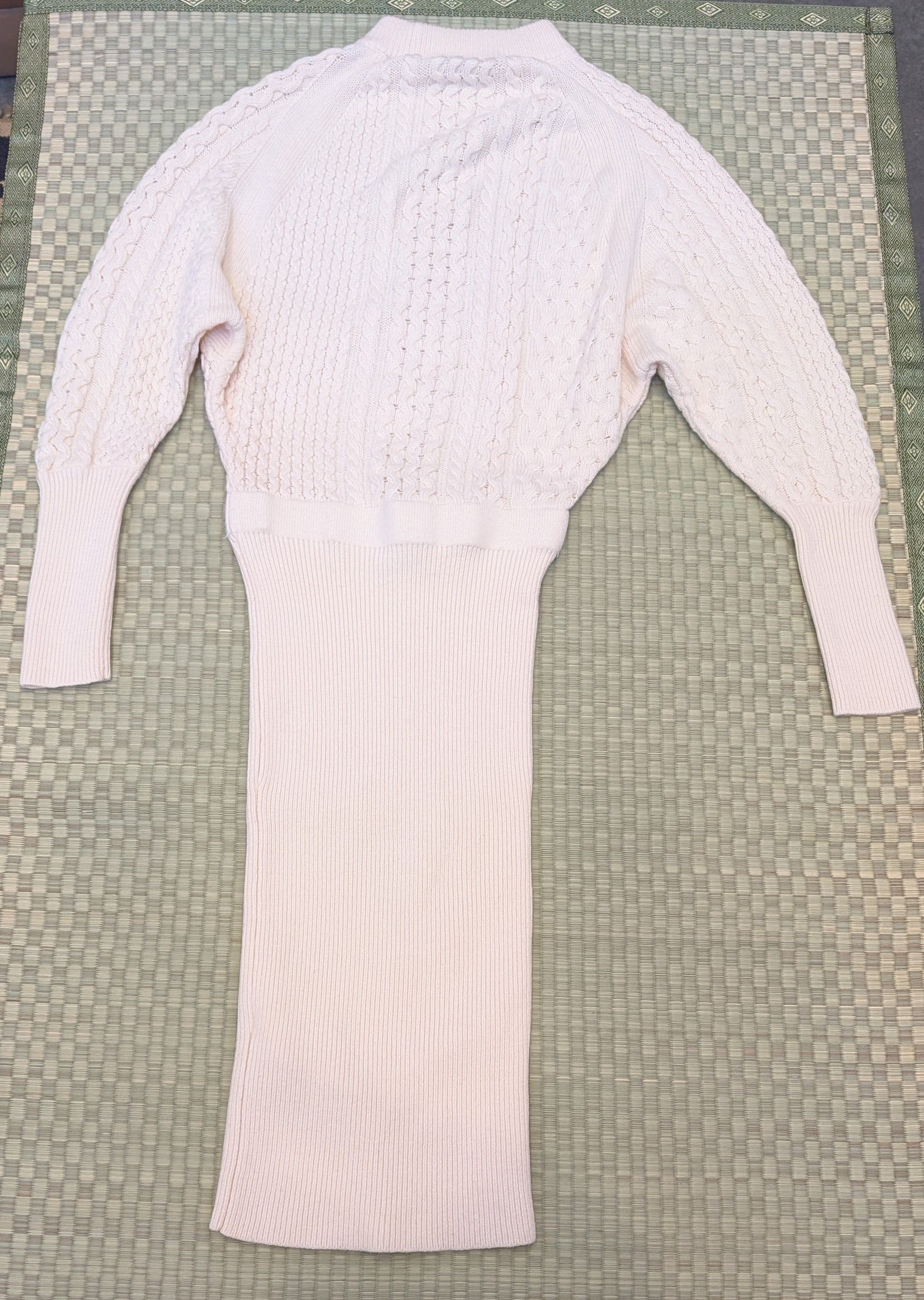 Allsaints Allsaints Ivory Dilone Knitted Wool Cashmere Dress Size S / US 4 / IT 40 - 2 Thumbnail
