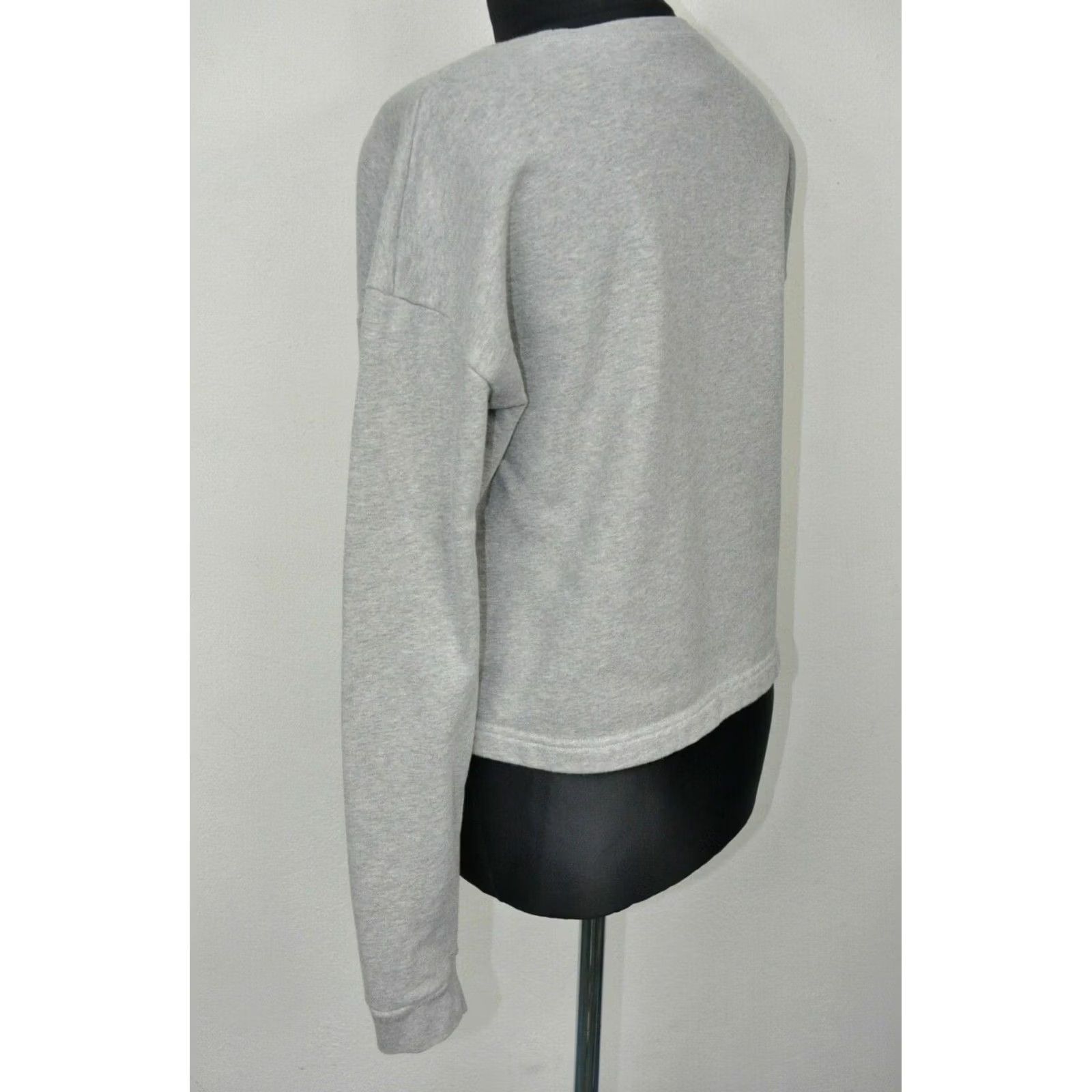 Alexander McQueen ALEXANDER MCQUEEN Sweatshirt Gray Embellished Women's XS Size XS / US 0-2 / IT 36-38 - 3 Thumbnail