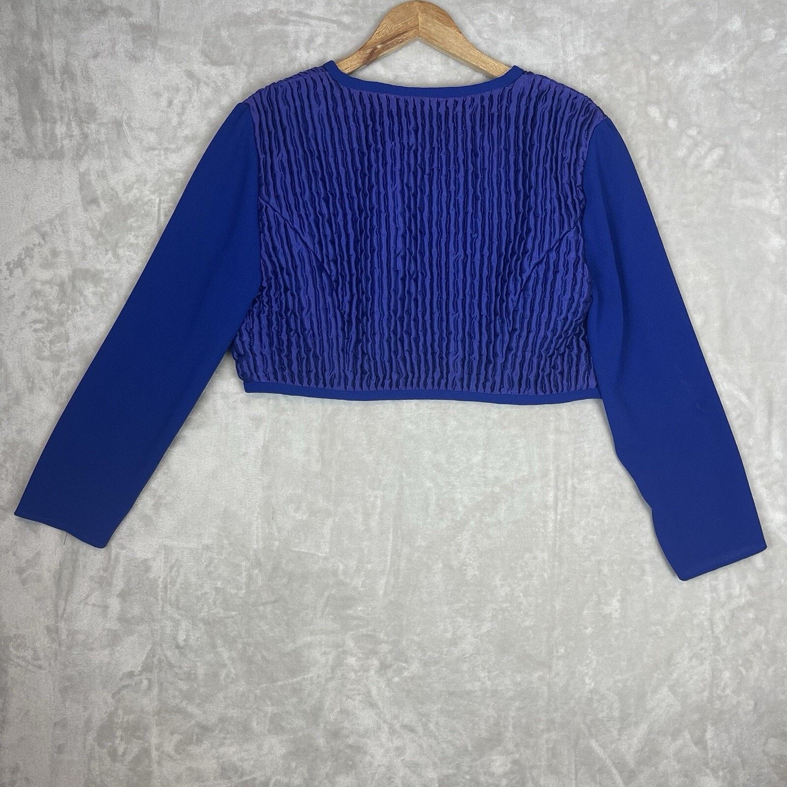 Joseph Ribkoff Vtg Joseph Ribkoff Blue Quilted Bolero Cropped Jacket Canada Size M / US 6-8 / IT 42-44 - 12 Thumbnail