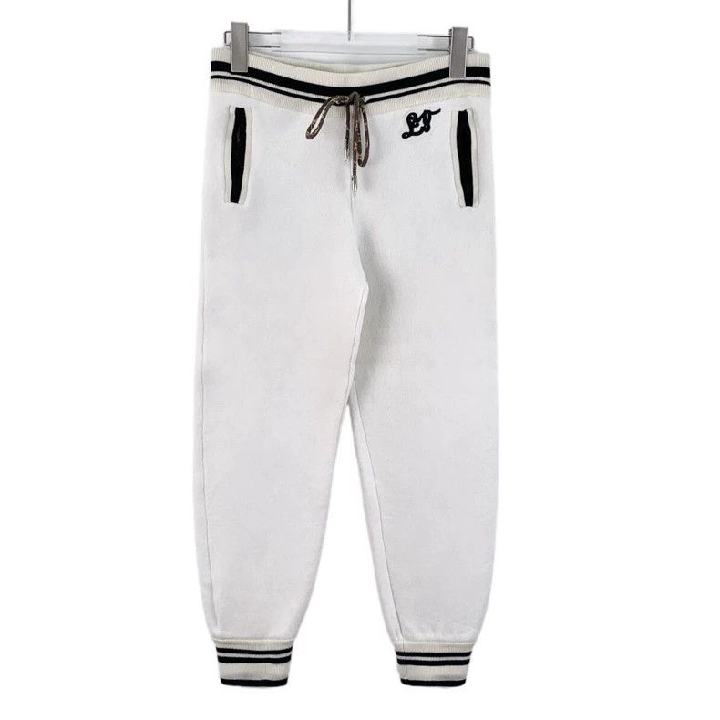 Louis Vuitton Louis Vuitton White Striped Wool Joggers Size US 36 / EU 52 - 1 Thumbnail