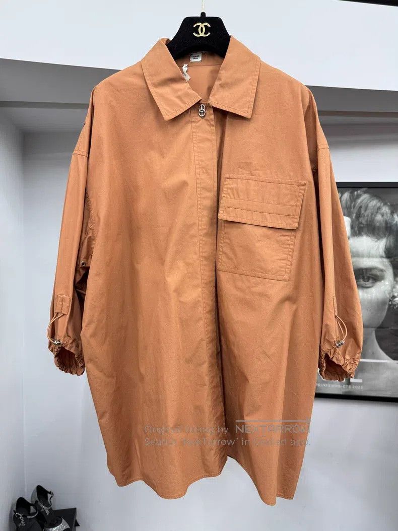 Hermes Hermes Drawstring Pig Nose Button Shirt Size XS / US 0-2 / IT 36-38 - 1 Thumbnail