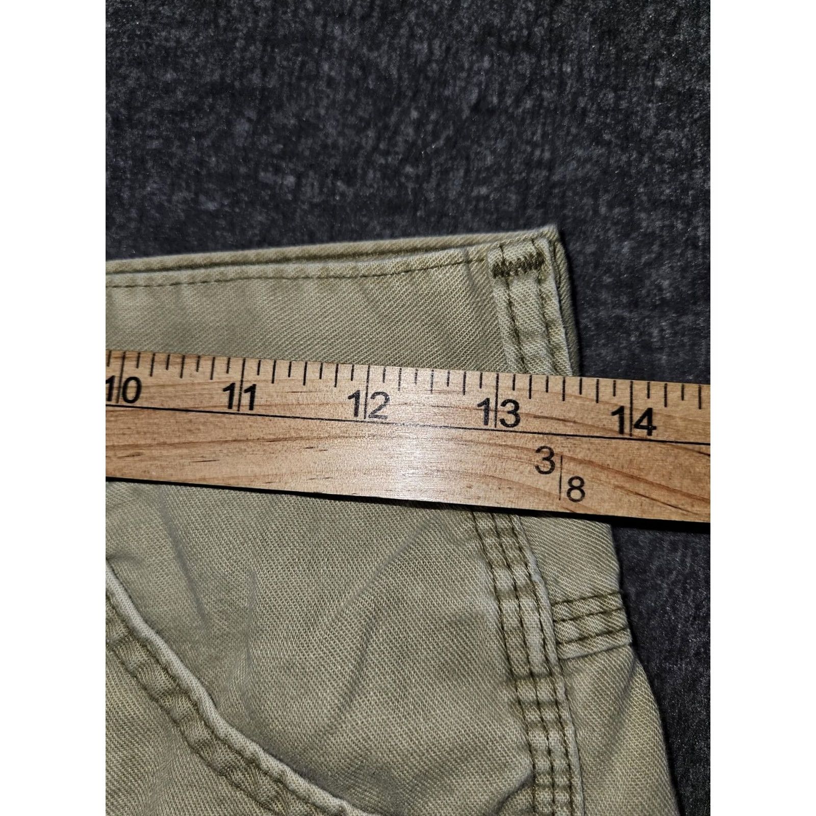 Wrangler VINTAGE Wrangler Carpenter Shorts Womens Juniors 11 Olive High Rise Made USA Size 32" / US 10 / IT 46 - 4 Thumbnail