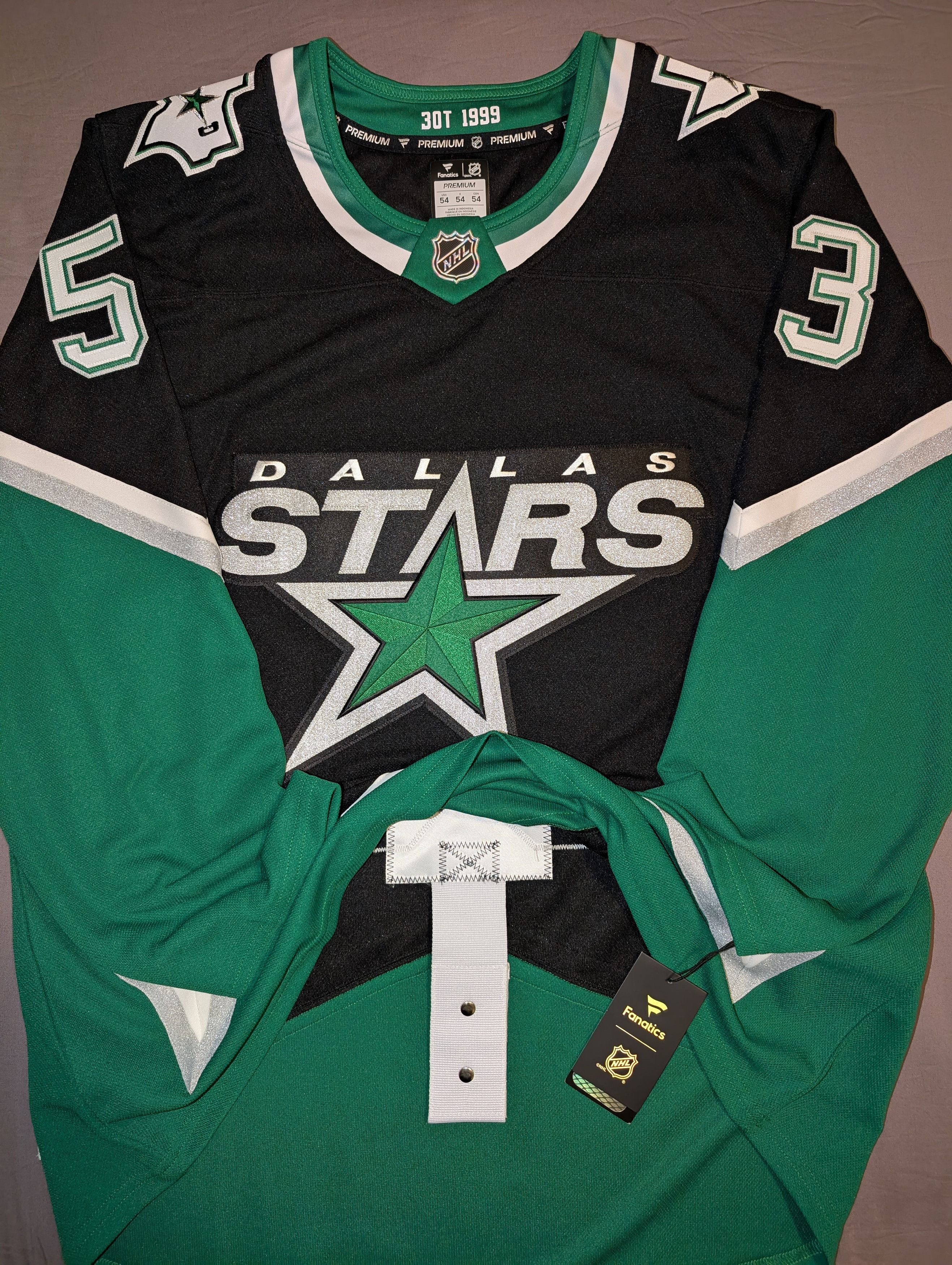 NHL Wyatt Johnston Dallas Stars 3rd jersey Fanatics Premium sz54 Size US XL / EU 56 / 4 - 2 Thumbnail
