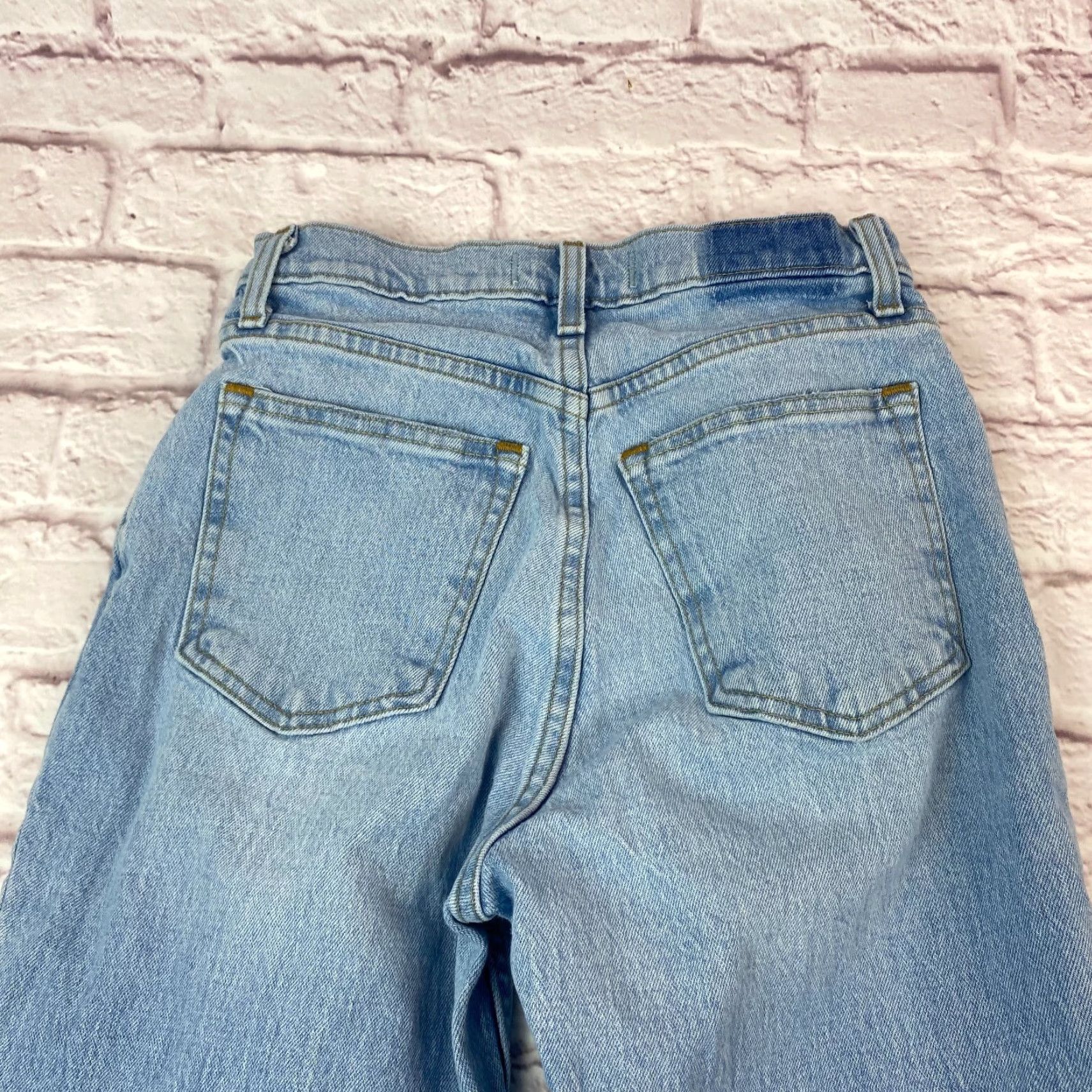 Abercrombie & Fitch Abercrombie & Fitch Teens Junior Jeans 26 The 90s Straight High Rise Distressed Size 26" / US 2 / IT 38 - 3 Thumbnail