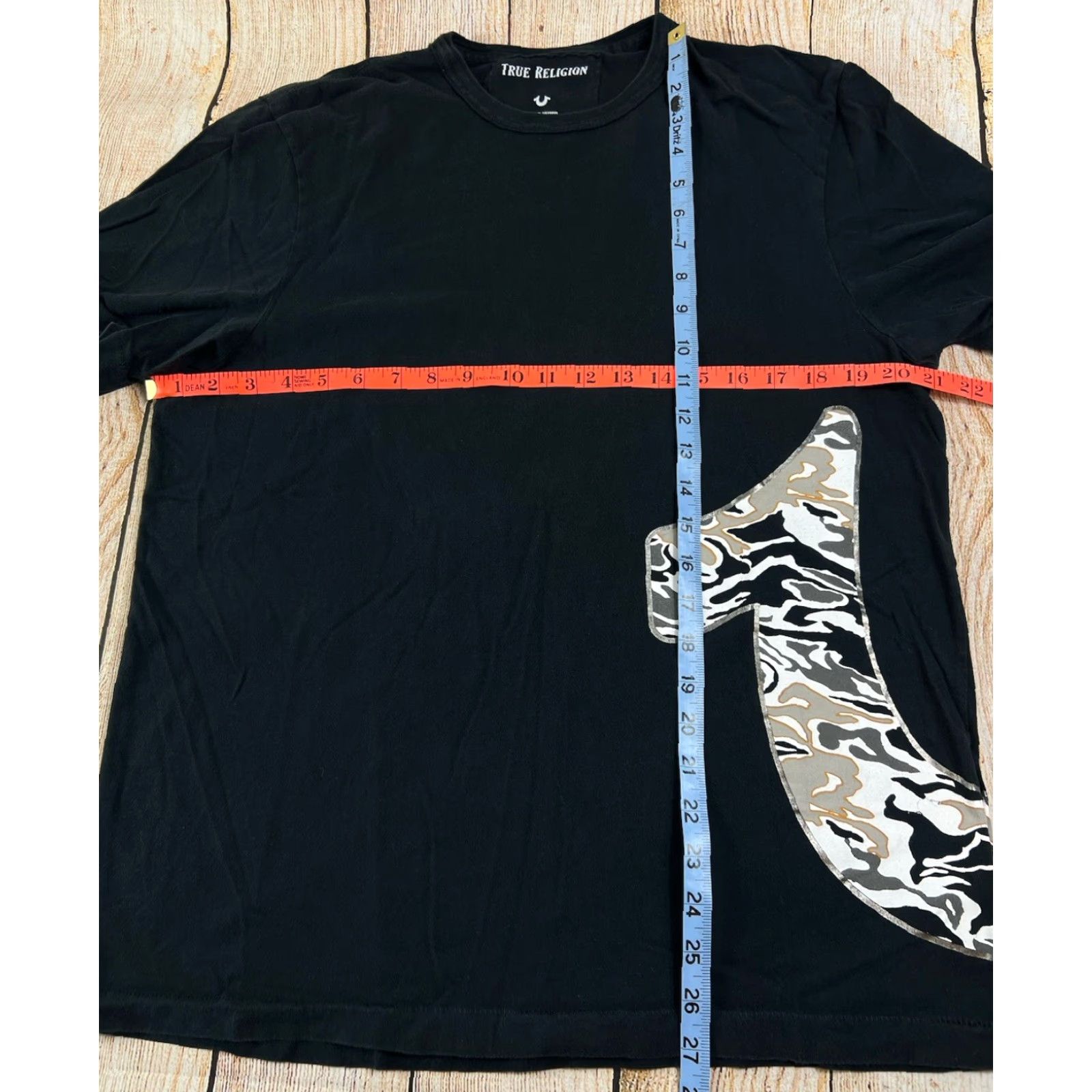 True Religion True Religion Mens T-Shirt Black Logo Large L Short Sleeve Regular Size Large Size US L / EU 52-54 / 3 - 4 Thumbnail