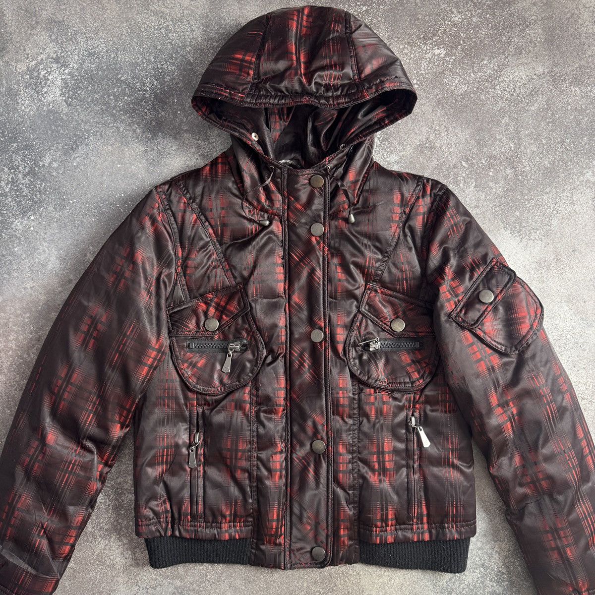 If Six Was Nine Avant Garde Vintage Y2K Faux Fur Puffer Down Bomber Jacket Size US M / EU 48-50 / 2 - 3 Thumbnail