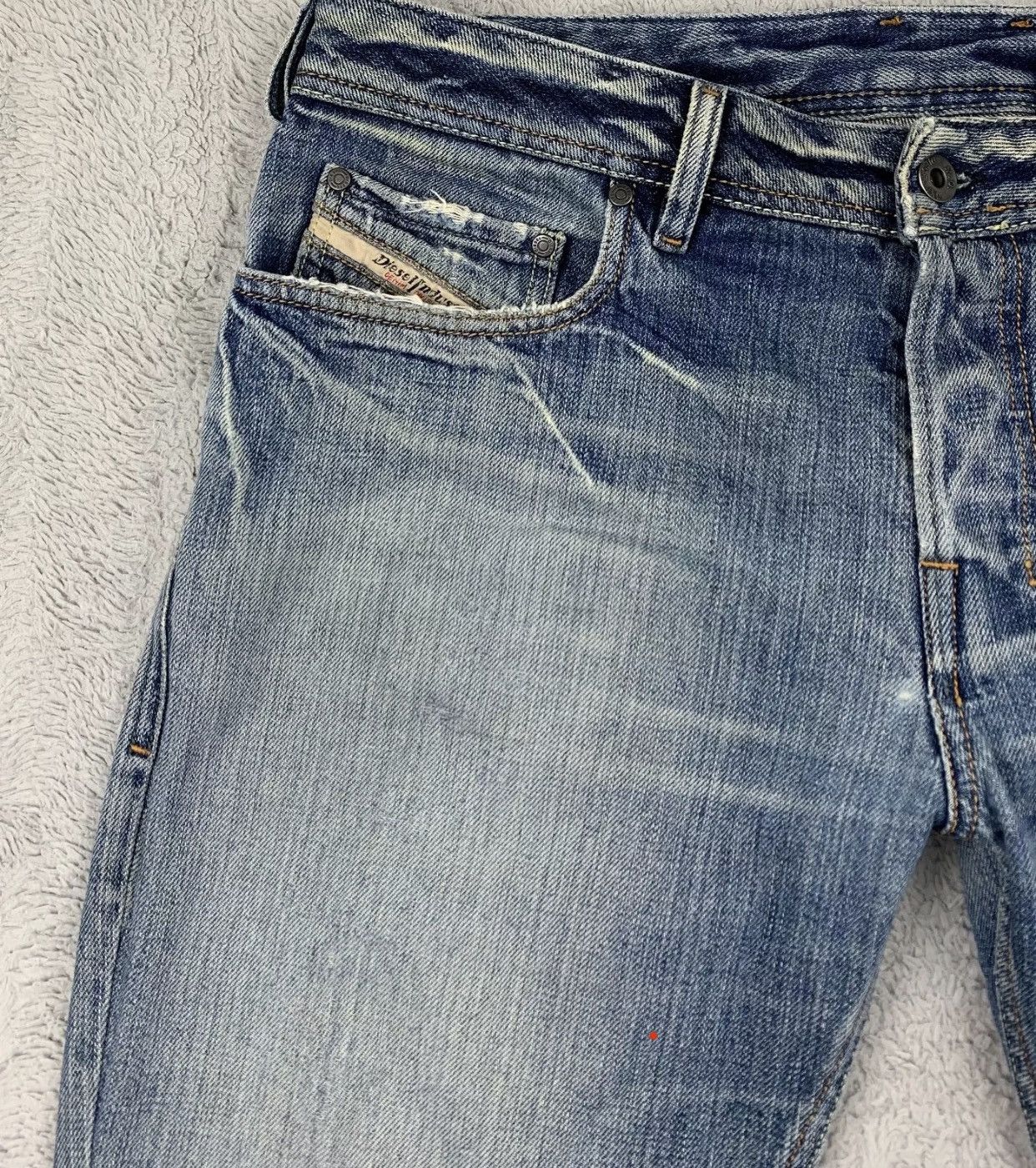 Diesel Diesel Zathan Men’s W34 L32 Distressed Made In Italy 0089J Size US 34 / EU 50 - 3 Thumbnail