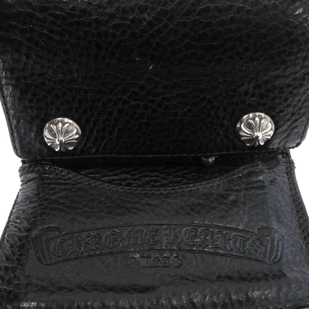 Chrome Hearts OFFER OK 🔥 CHROME HEARTS 3 FOLD CROSS BALL LEATHER WALLET Size ONE SIZE - 6 Thumbnail