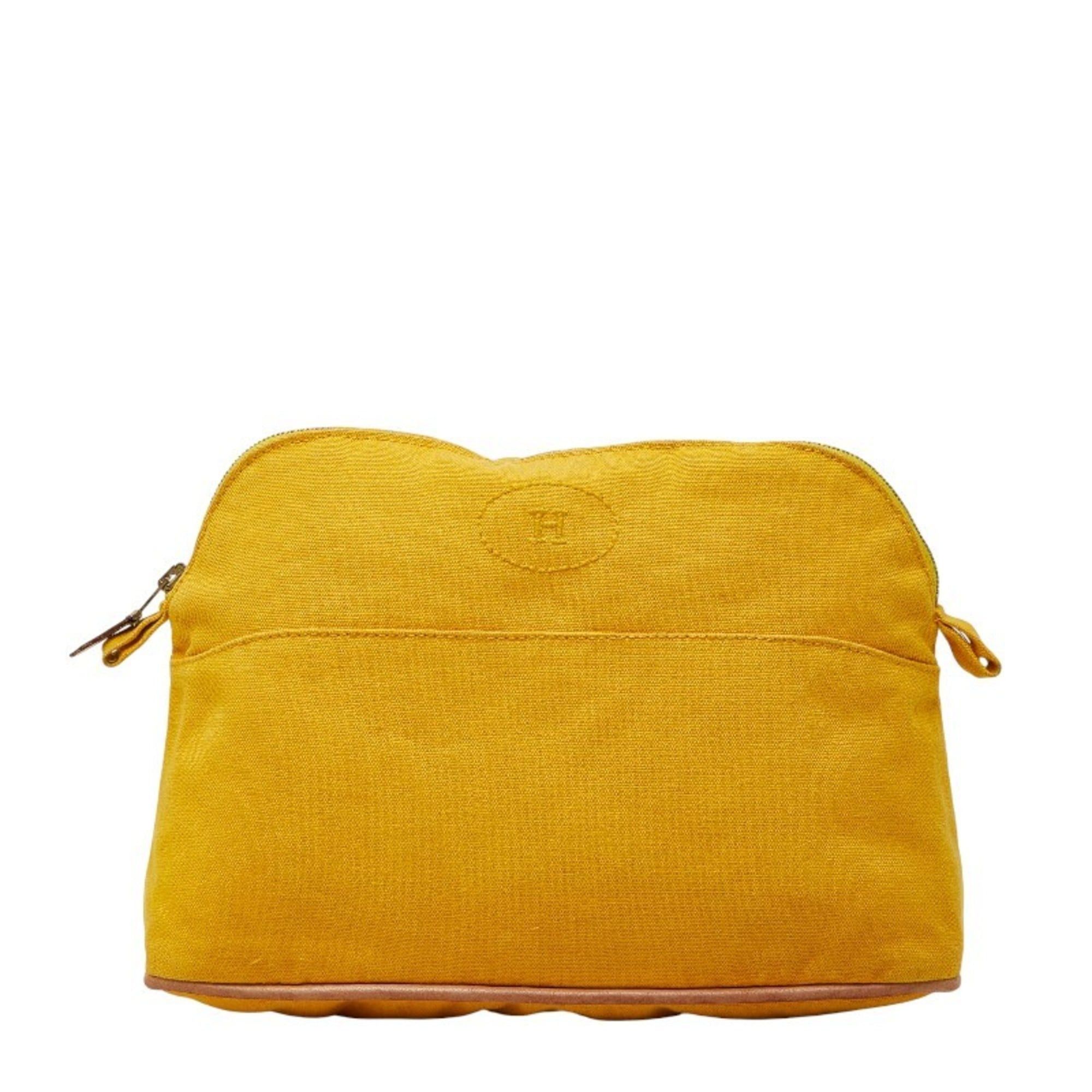 Hermes Hermes Bolide Pouch 25 Small Item Case Yellow Canvas Women's HERMES Size ONE SIZE - 1 Thumbnail