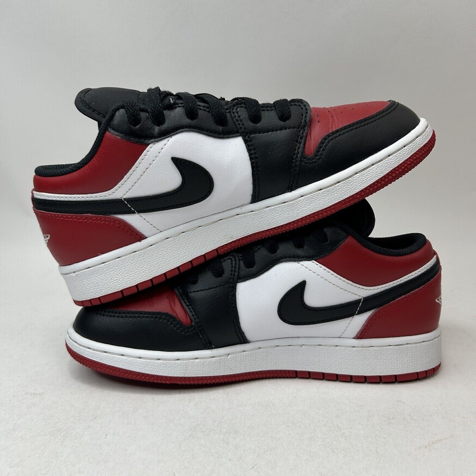 Nike Nike Shoes Air Jordan 1 Retro Low GS “Bred Toe/Gym Red” 2023 Size US 7.5 / IT 37.5 - 3 Thumbnail