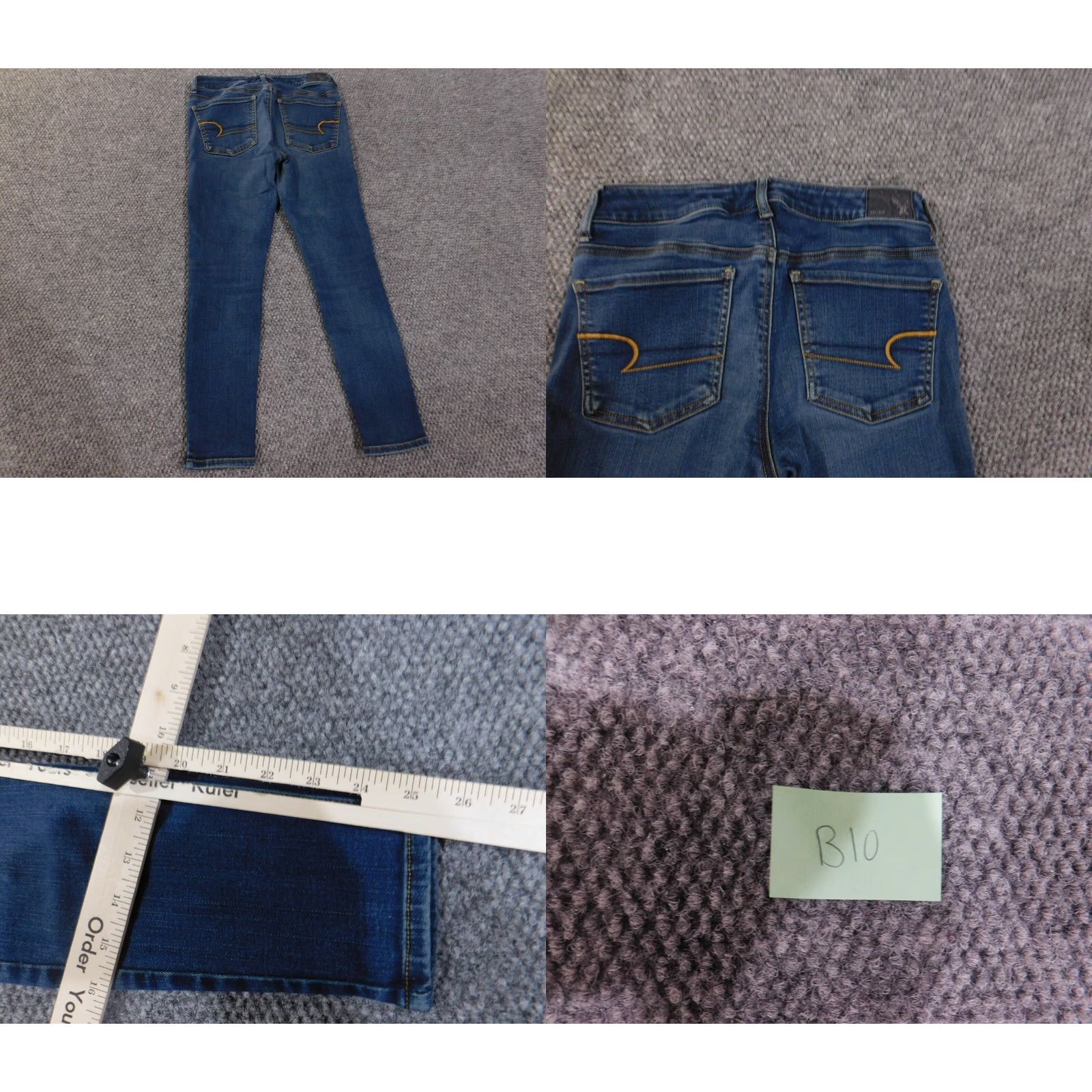 American Eagle Outfitters American Eagle Outfitters Jeans Jegging Blue Stretch Dark Denim Womens Size 6 Regular Inseam 26 Size 28" / US 6 / IT 42 - 8 Thumbnail