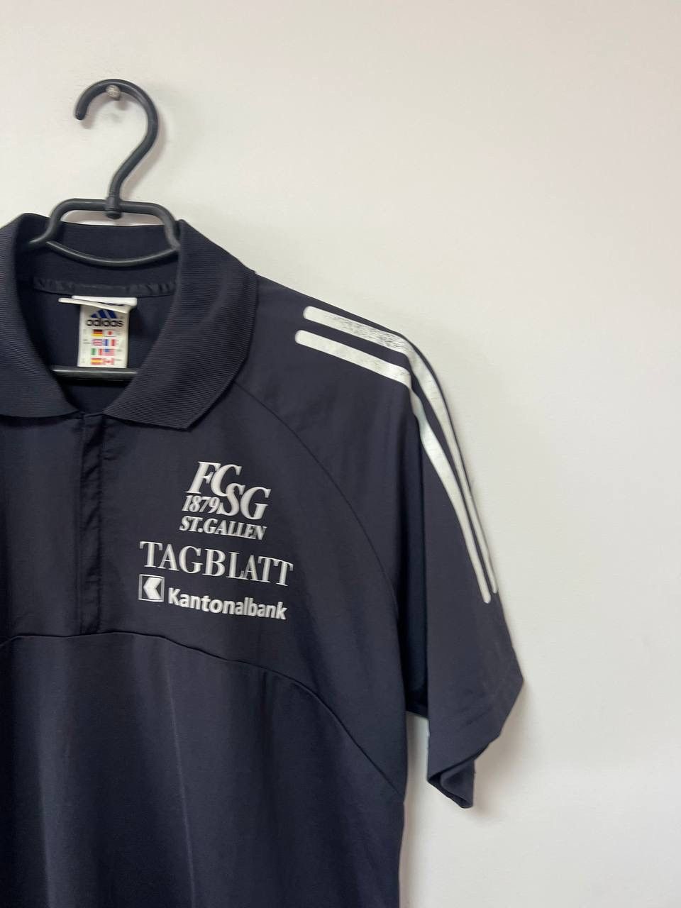 Adidas Vintage 90s St. Gallen Polo Jersey Football Shirt Adidas XL Size US XL / EU 56 / 4 - 8 Thumbnail