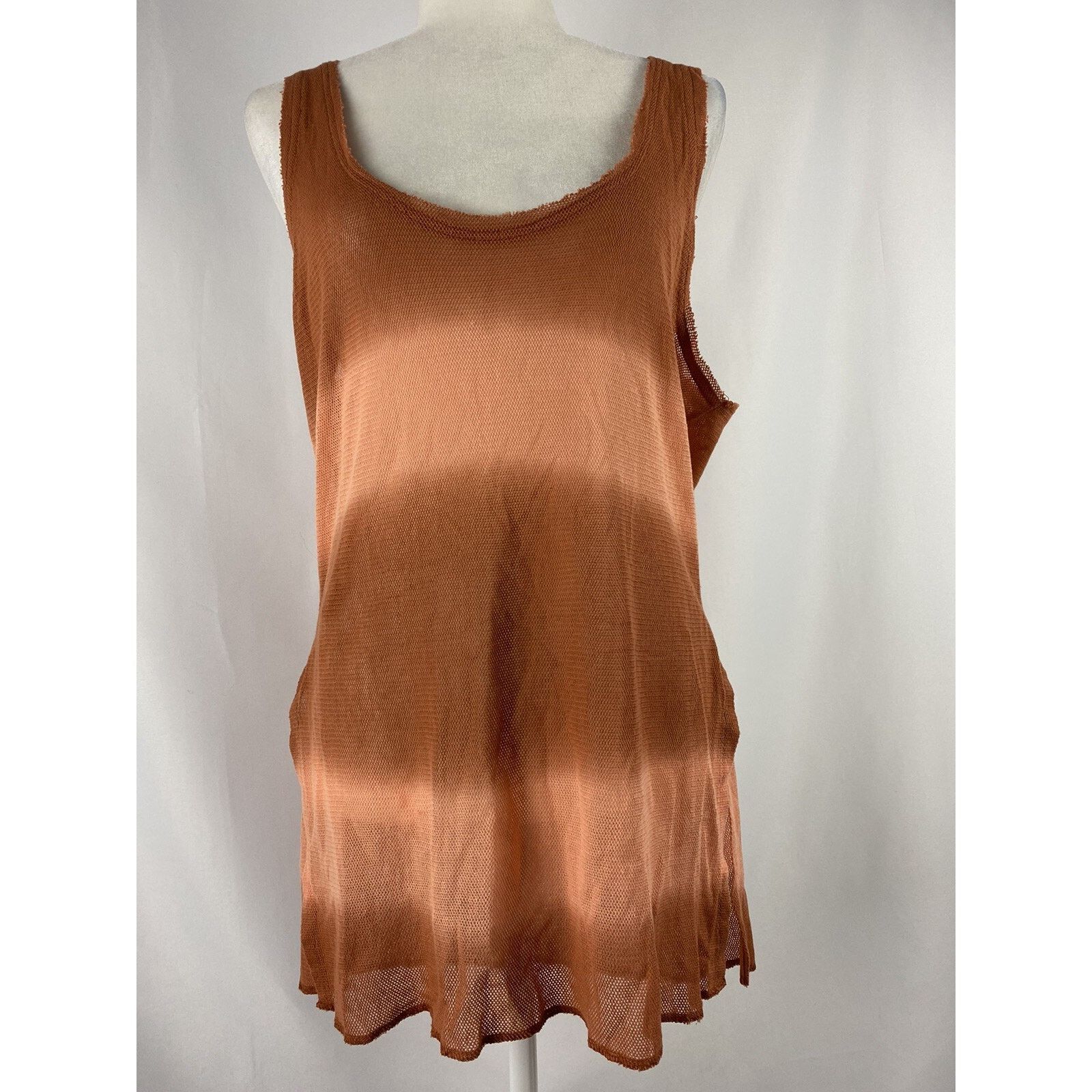 Free People FREE PEOPLE Women Acid Scoop Neck Tank Top Size M A002069 Size M / US 6-8 / IT 42-44 - 4 Thumbnail
