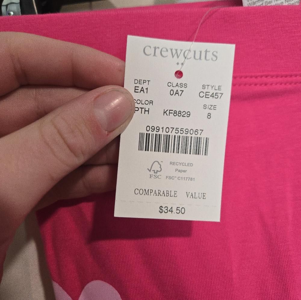 Designer Crewcuts Heart Leggings Size US 26 / EU 42 - 2 Thumbnail