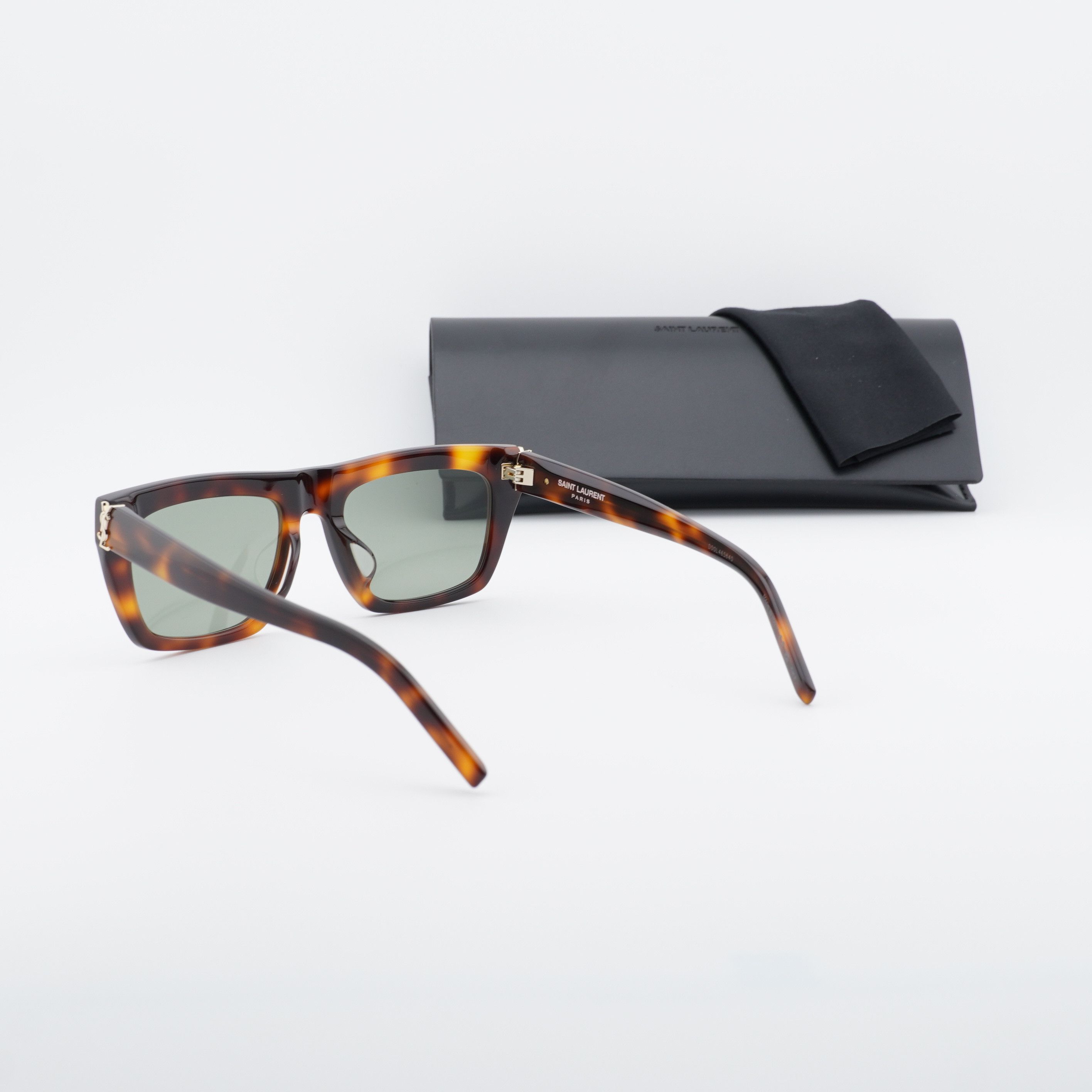 Saint Laurent Paris Saint Laurent SL M131/F 003 Sunglasses Havana Square Frame Size ONE SIZE - 10 Thumbnail