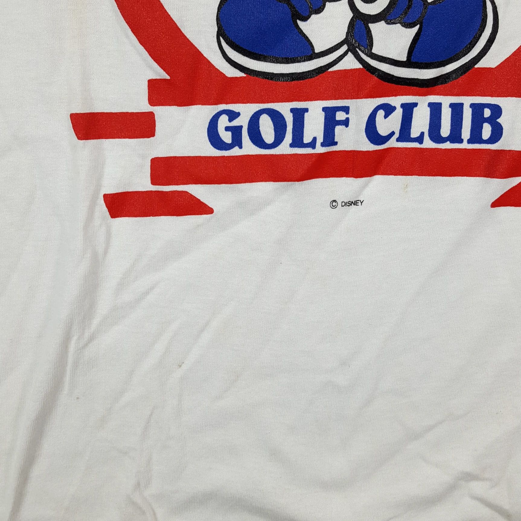 Disney VINTAGE Mickey's Golf Club 90s Disney Cartoon T-Shirt Men Small White Cotton Retro Preppy USA Made Size US S / EU 44-46 / 1 - 4 Thumbnail