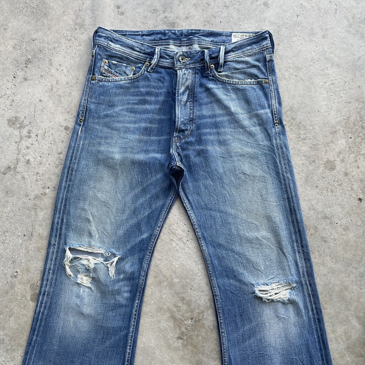 Diesel Vintage Diesel Industry BootCut Distressed Wash Jeans Pants Size US 32 / EU 48 - 4 Thumbnail