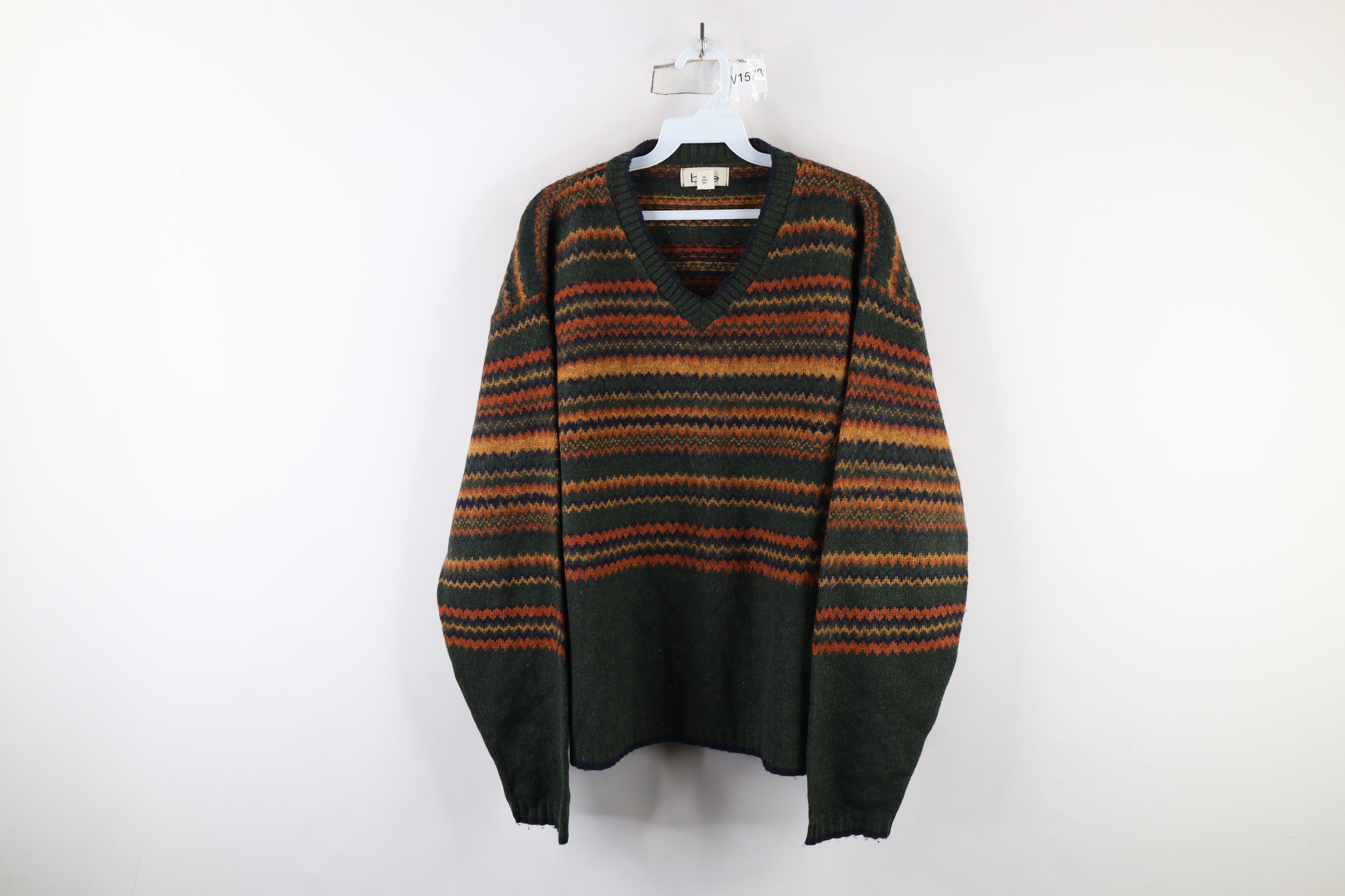 Vintage Vintage 90s Streetwear Rainbow Fair Isle Knit Sweater USA Size M / US 6-8 / IT 42-44 - 1 Thumbnail