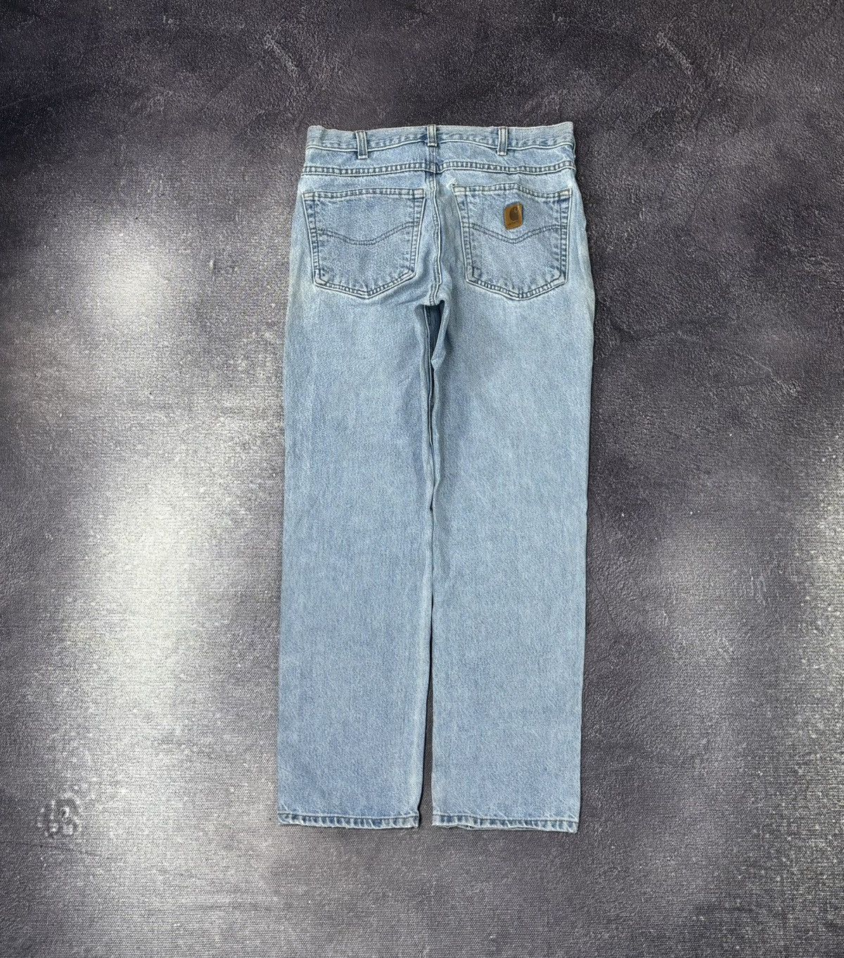Carhartt Vintage Carhartt Y2K Light Blue Work Hype Heavy Denim Jeans Size US 32 / EU 48 - 1 Thumbnail