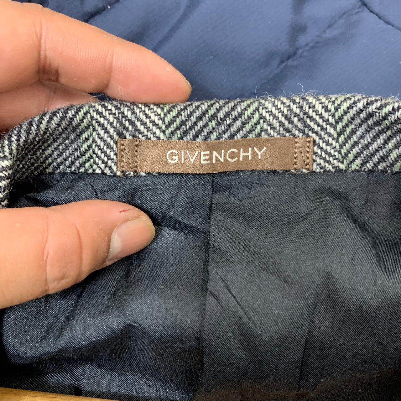 Givenchy 90s GIVENCHY STRIPED WOOL BLAZER Size 38S - 15 Thumbnail