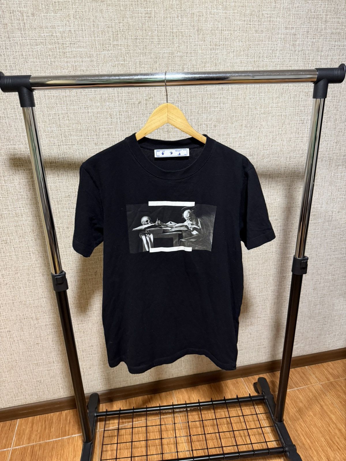 Off-White OFF WHITE CARAVAGGIO BLACK T-SHIRT Size US M / EU 48-50 / 2 - 1 Thumbnail