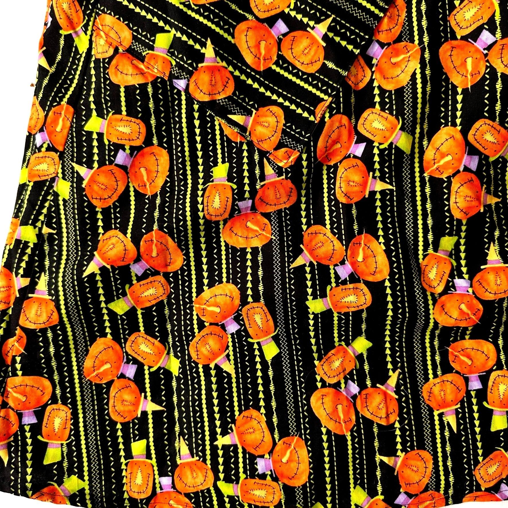 Handmade Vintage Handmade Halloween Apron Jack O Lanterns Pockets Bak Size ONE SIZE - 7 Thumbnail