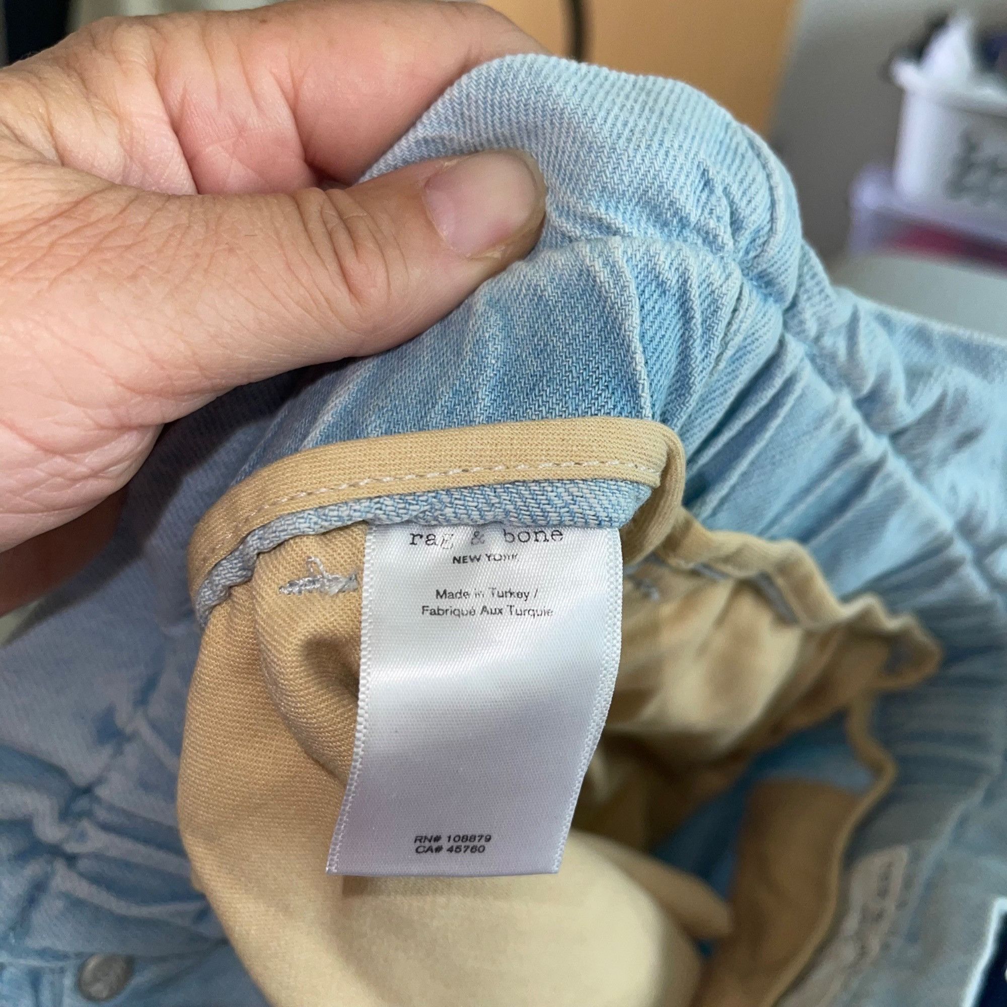 Rag & Bone Rag Bone Womens Pants Size 27 Blue Straight Size 27" / US 4 / IT 40 - 7 Thumbnail