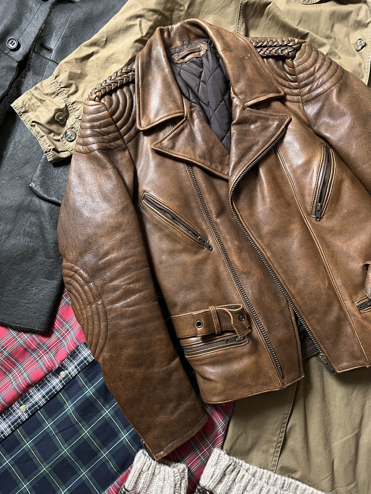 Hein Gericke Vintage Hein Gericke 100% Leather Biker Moto Jacket Size US M / EU 48-50 / 2 - 4 Thumbnail