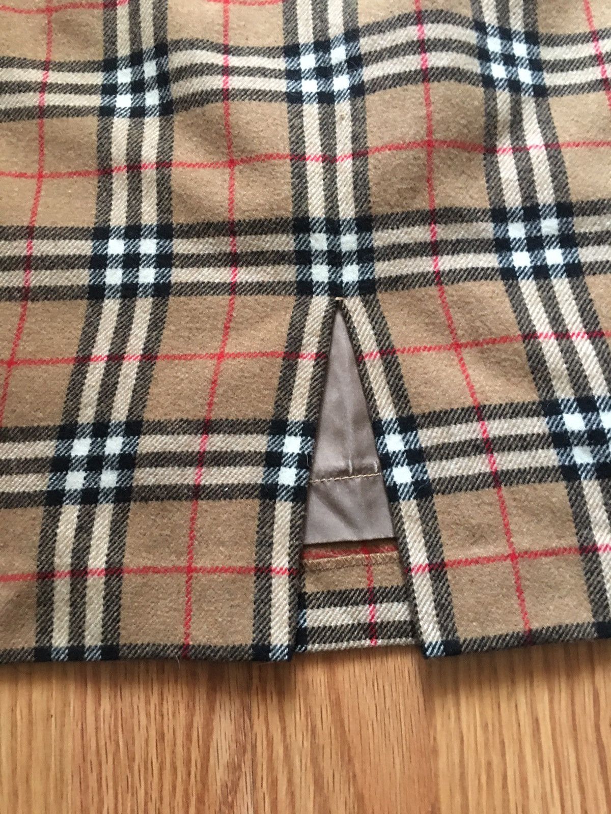Burberry × Vintage Vintage 80s Burberry’s Check Wool Skirt Size 31" - 7 Thumbnail