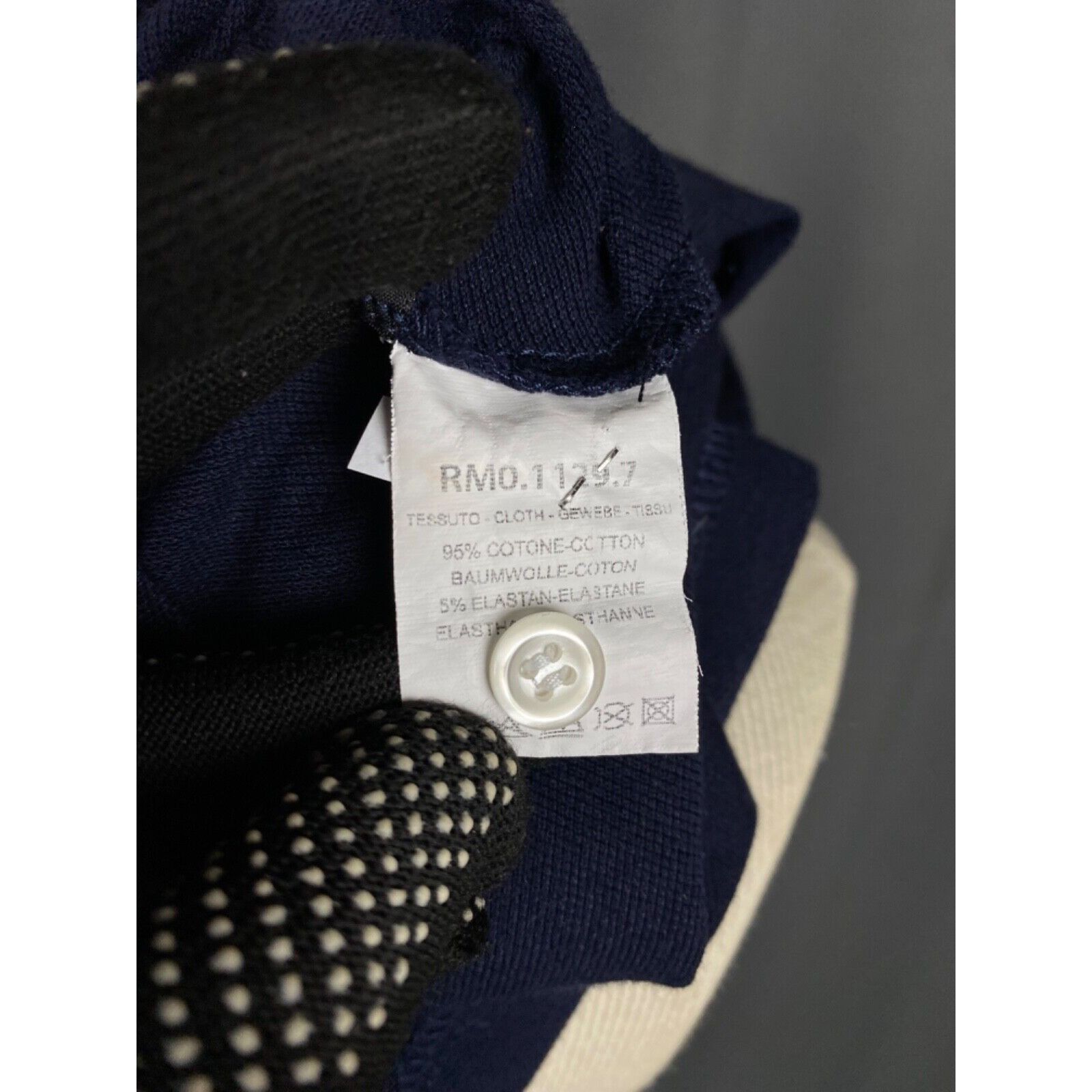 Moschino Moschino Small Logo VTG Men's Blue Polo T-Shirt Size M Size US M / EU 48-50 / 2 - 11 Thumbnail